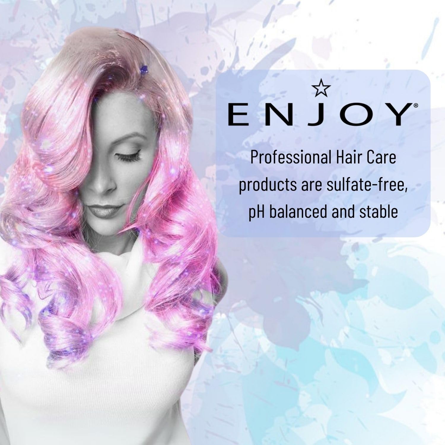 ENJOY Acondicionador súper hidratante para el cuidado del cabello, acondicionador para cabello dañado, productos para el cabello rizado, sin