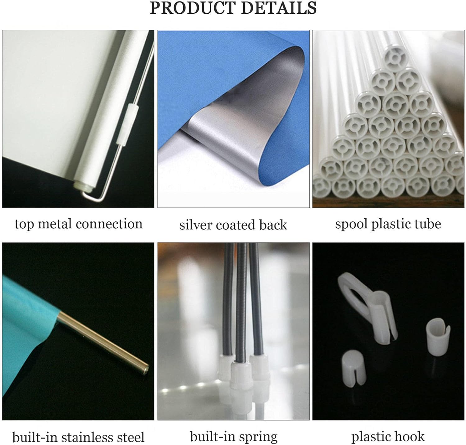 Persianas enrollables opacas con ventosas, cortinas opacas sin taladrar, persianas enrollables retráctiles para ventanas y puertas, protector