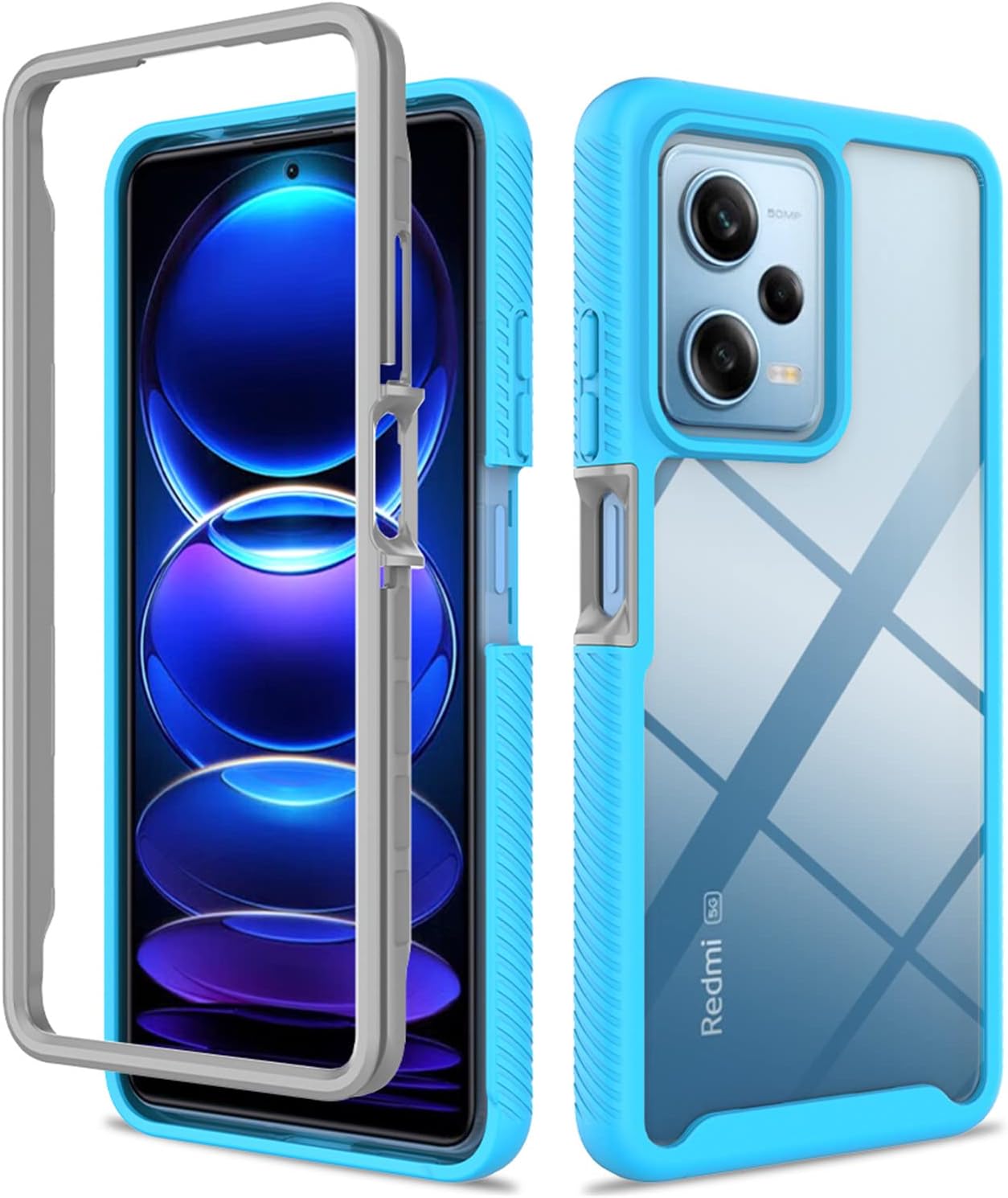 Funda para teléfono Xiaomi Poco X5 Pro 5G, Redmi Note 12 Pro 5G, protección de cuerpo completo 360, funda protectora transparente resistente a