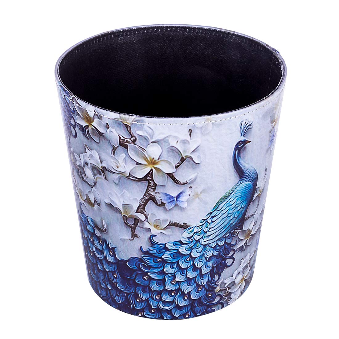 Cubo de basura de piel sintética de 10 litros2.64 galones, decorativo, impermeable, papelera, papelera, para el hogar, oficina, baño