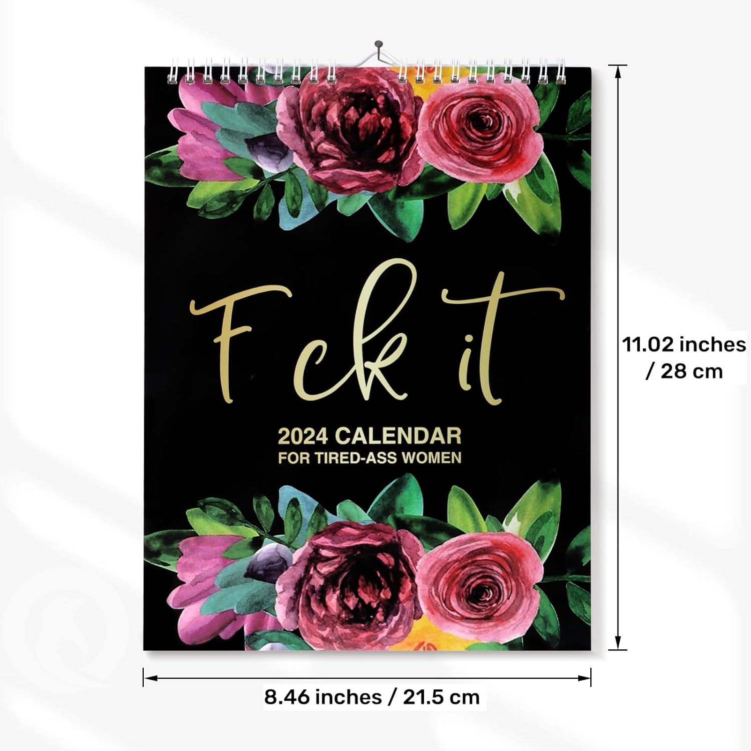 Calendario 2024 para mujeres cansadas  Calendario Fu-ck It  Calendario de mujeres cansadas  Calendario de pared 2024 para cansado  Divertido