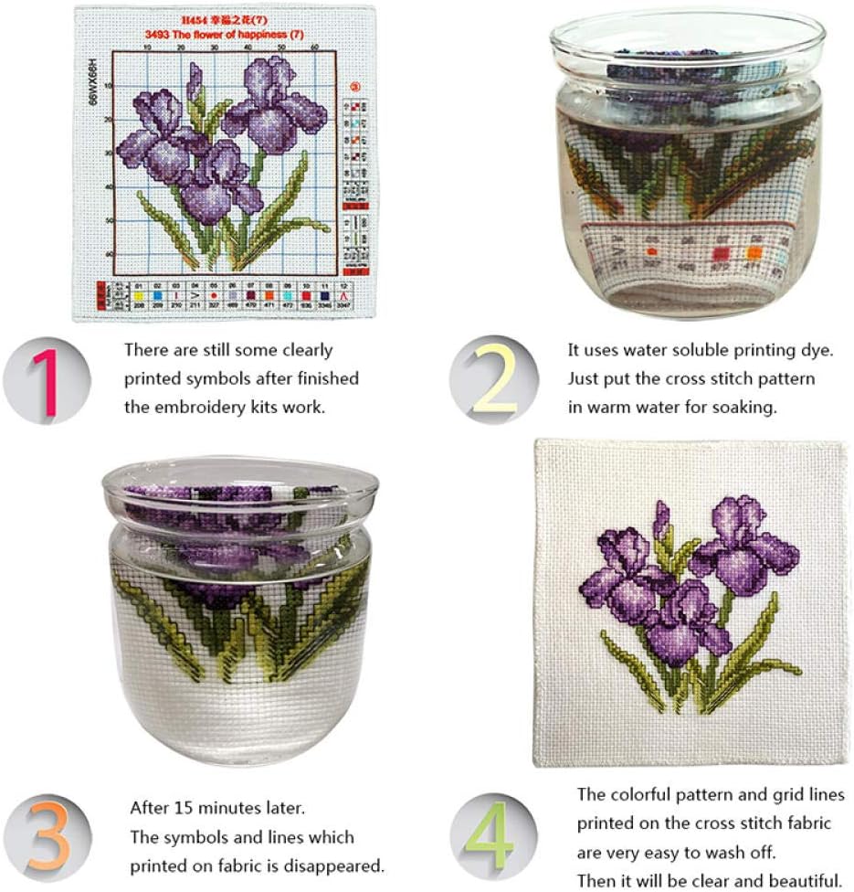 Kits de punto de cruz estampado de 11 quilates para principiantes, figura religiosa, patrón preimpreso, kits de bordado de punto de cruz, tela de