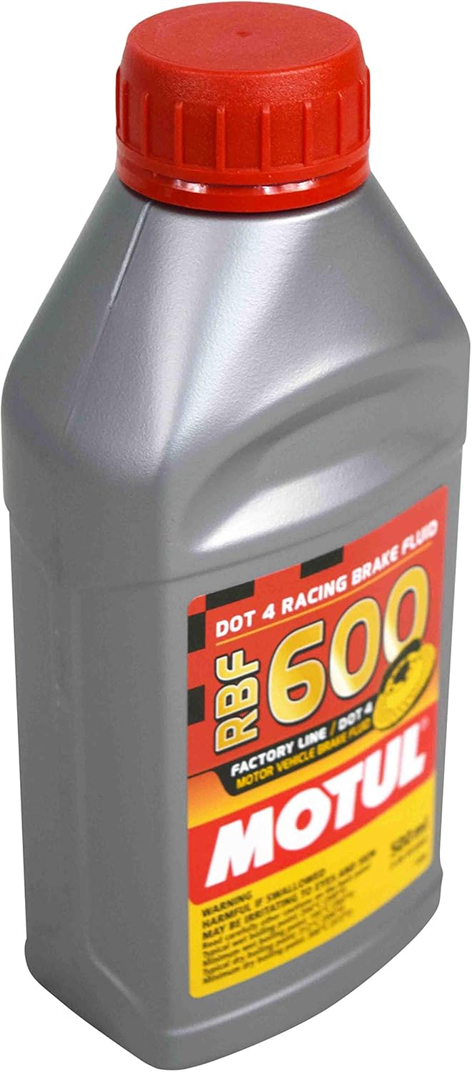 Motul MTL100949 8068HL RBF 600 Aceite de línea de fábrica Dot-4 100 % Sintético de Freno de Carrera – 500, 300 ml, 10 onzas líquidas, 12 botellas, 12