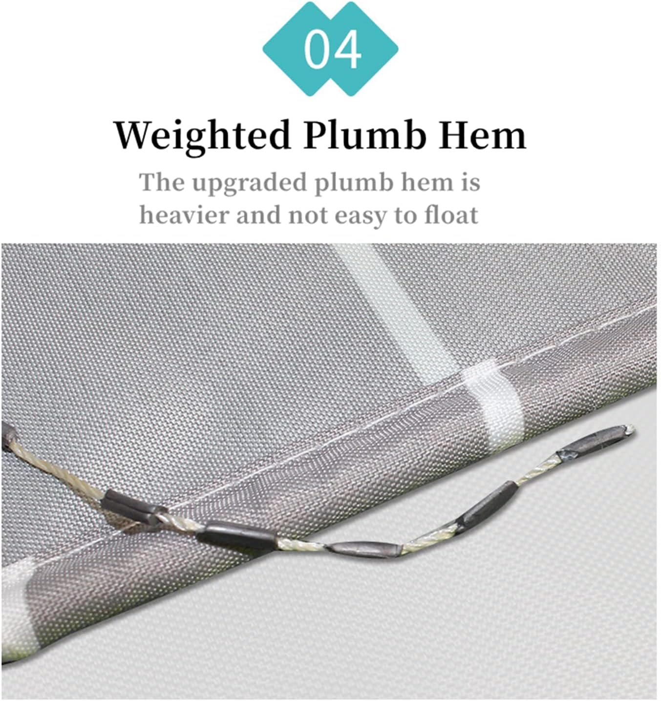 Cortinas de ducha para baño, de tela de poliéster, con peso, impermeable, lavable, color gris, juego de cortinas de ducha con ojales y 12 ganchos,