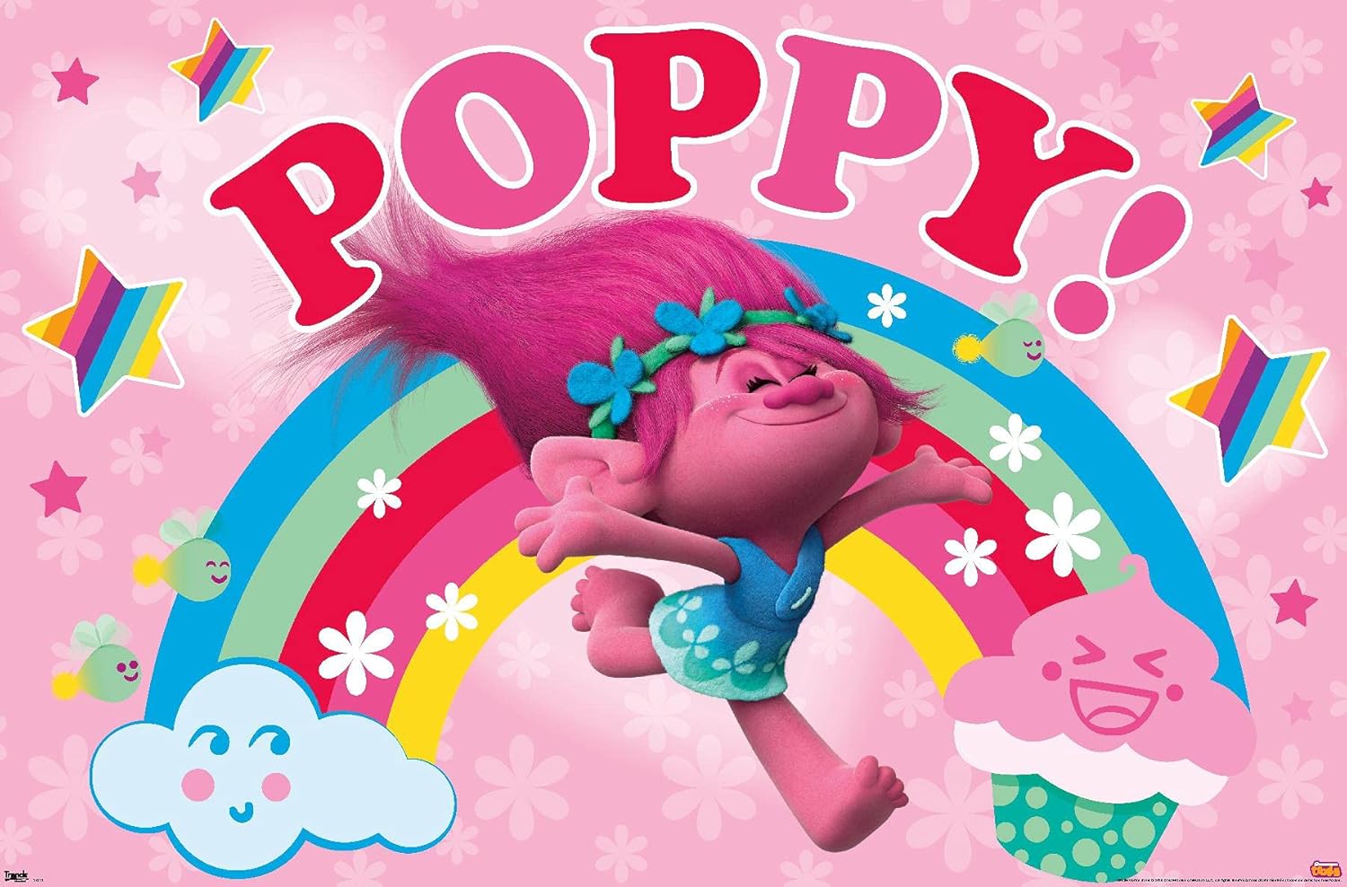 Trends International DreamWorks Trolls-Poppy Wall Poster, 14.725″ x 22.375″, Premium Unframed