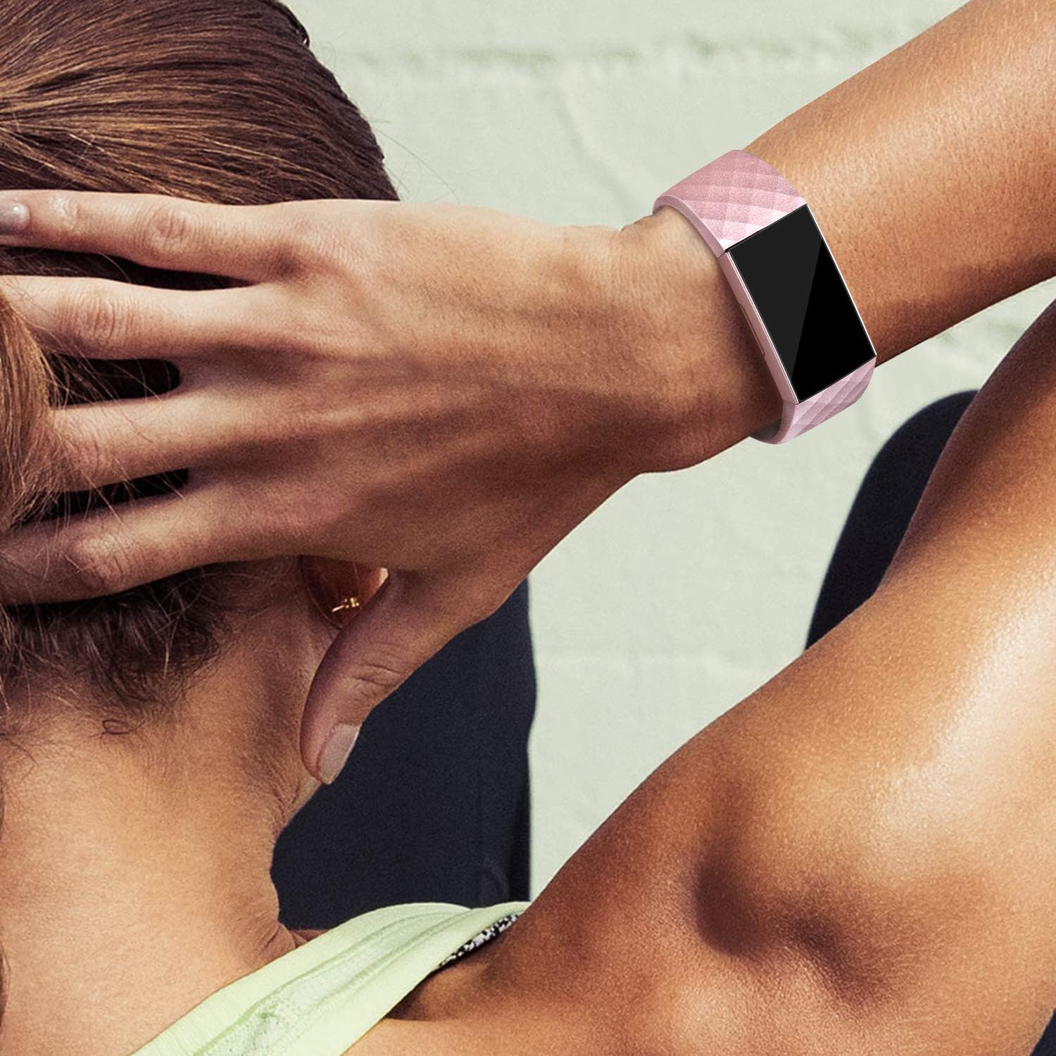 Tobfit Paquete de 4 correas compatibles con Fitbit Charge 4, Fitbit Charge 3, Charge 3 Se, pulseras de repuesto de silicona para mujeres y hombres
