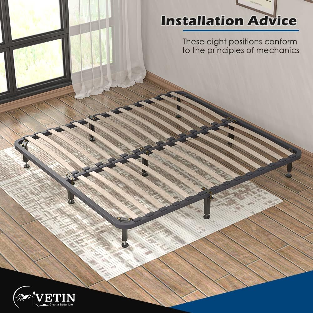 2 patas de soporte central de metal de altura ajustable para marco de cama, patas de soporte de cama, patas de soporte central pesadas para marco de