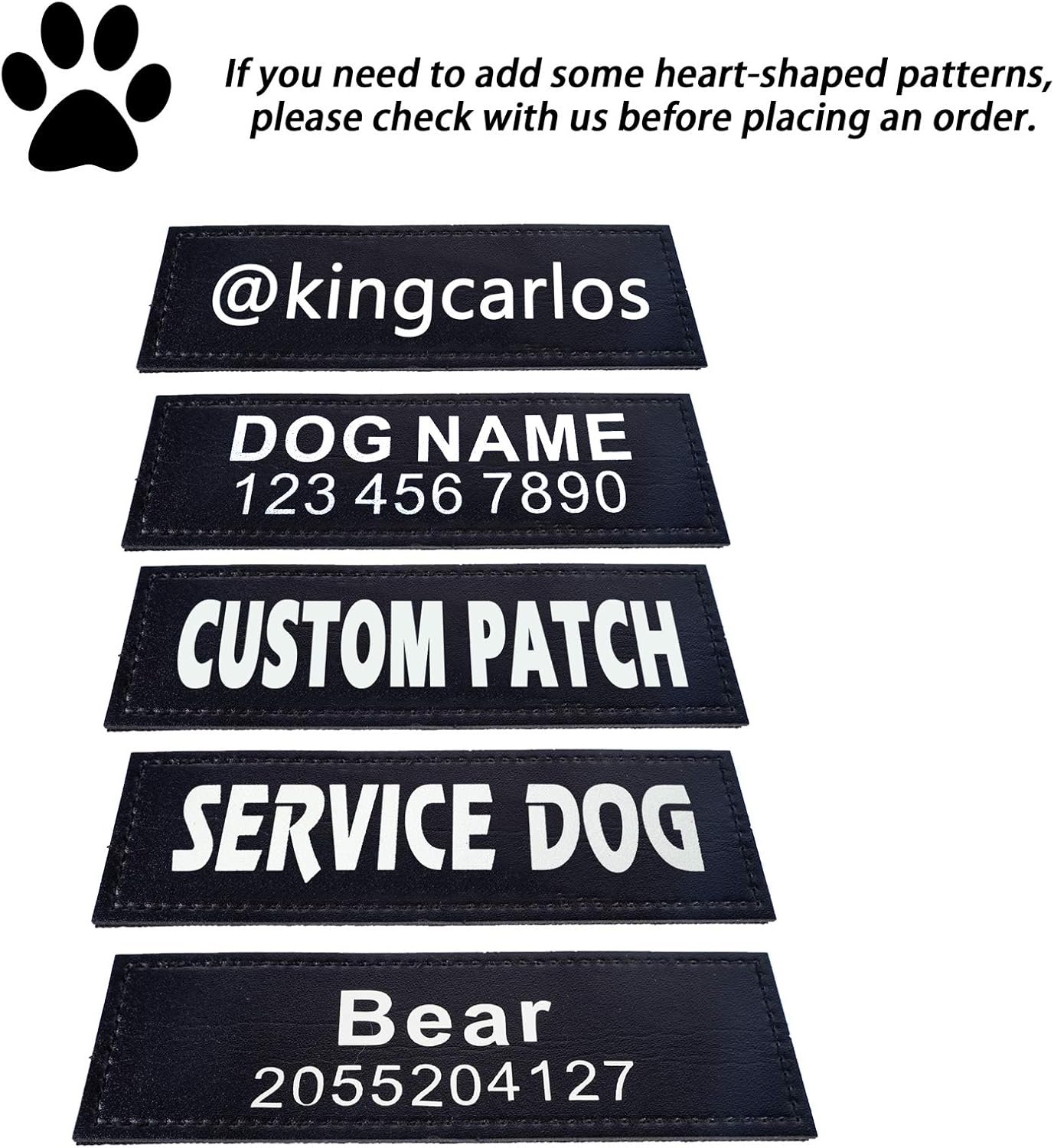 2 parches personalizados para chaleco para perro, parches tácticos extraíbles personalizados para arnés de perro, perro de servicio en entrenamiento