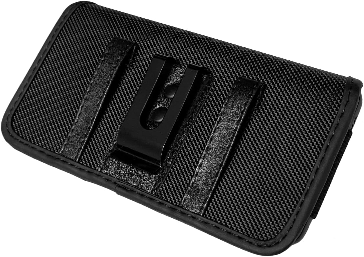 CELZEN Funda de nailon para teléfono celular Cricket Vision Plus, Icon 2, Influence, Google Pixel 5a, 6, 6a, LG Harmony 4 G7 G8 K40 K22 – Funda