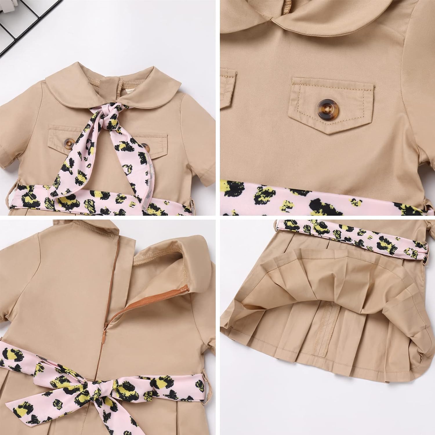 IBTOM CASTLE Conjunto de ropa de primer cumpleaños para niña, camiseta de manga corta + pantalones cortos con volantes + diadema de princesa pastel