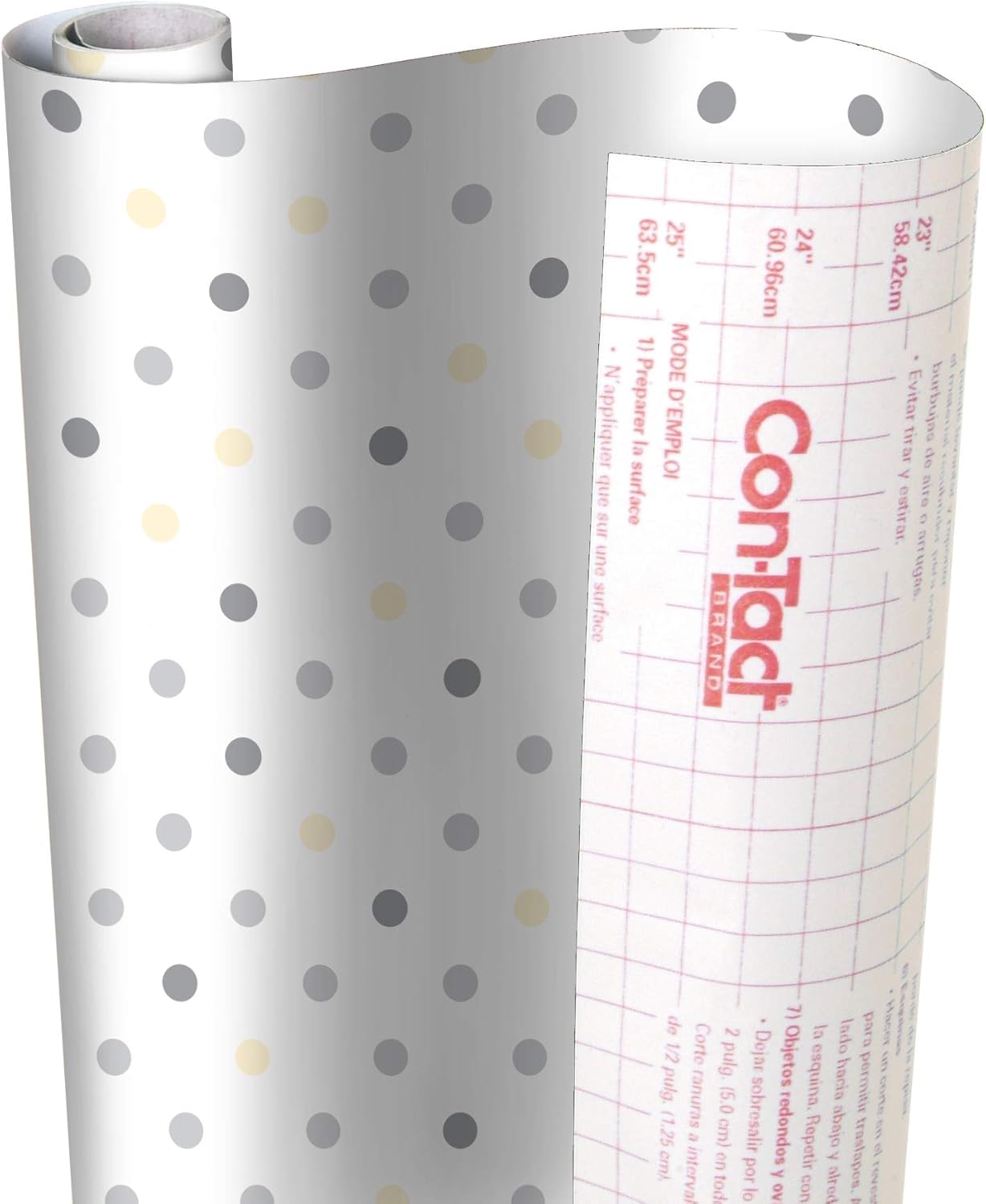 Con-Tact Brand Revestimiento con estampado y agarre para cajón, estante, encimeras, ajuste de superficie