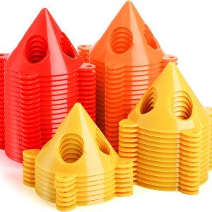 Bekith Paquete de 60 elevadores de lona en cono y puertas de gabinete, soportes de pintura de cono, soportes de pirámide de pintura, soportes de Bekith Paquete de 60 elevadores de lona en cono y puertas de gabinete, soportes de pintura de cono, soportes de pirámide de pintura, soportes de