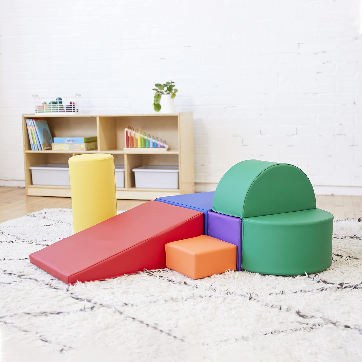 ECR4Kids SoftZone Crawl and Climb Playtime Playset, bloques de construcción, surtido, 6 piezas