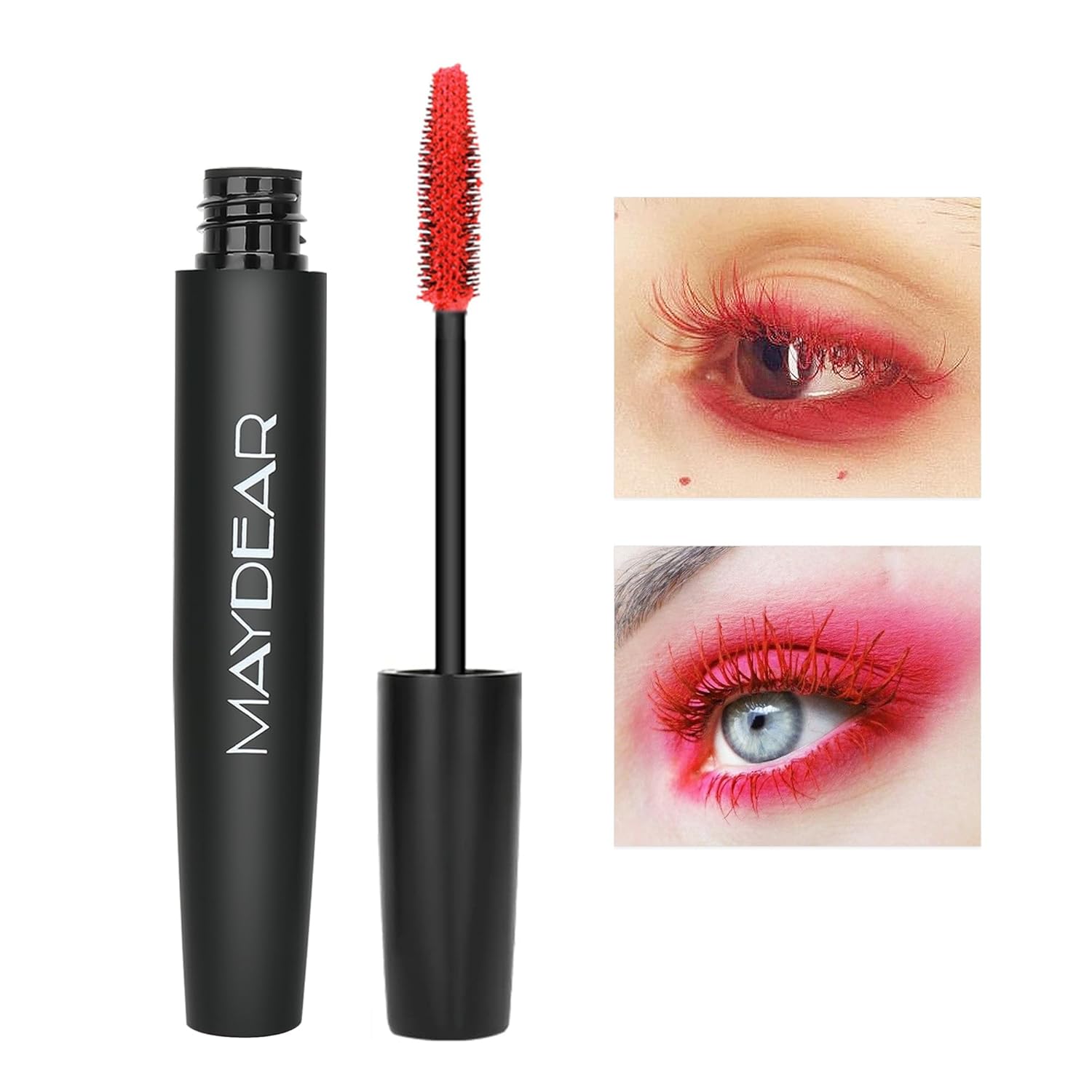 Maydear Máscara de pestañas de color impermeable para pestañas, juego de máscara de pestañas de 6 colores de larga duración, profesional, colorida,