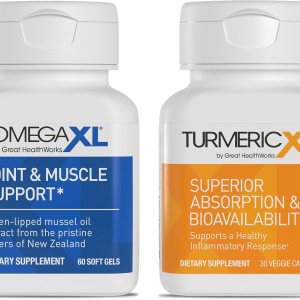 OmegaXL Potente suplemento de apoyo articular y muscular (60 unidades) y suplemento de respuesta inflamatoria saludable TurmericXL (30 unidades) OmegaXL Potente suplemento de apoyo articular y muscular (60 unidades) y suplemento de respuesta inflamatoria saludable TurmericXL (30 unidades)