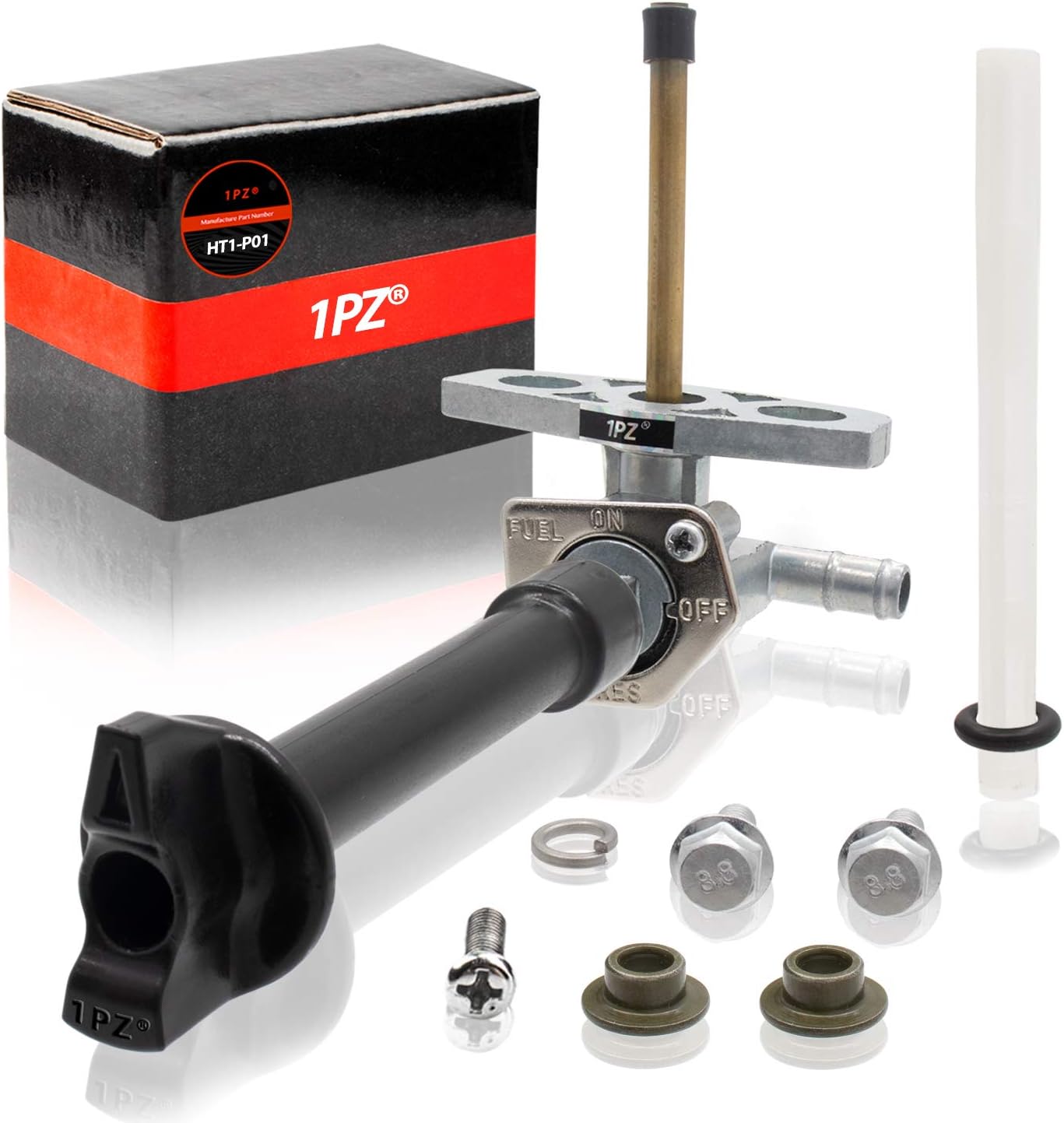 1PZ HT1-P01 – Interruptor de tanque de válvula de gasolina con perilla de repuesto para Honda Rancher 350 400 TRX350 TRX400 2000-2007 16950-HM8-003