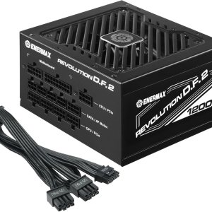 ENERMAX Revolution D.F. 2 Fuente de alimentación modular completa de 1200 W, compatible con ATX 3.0 y PCIe 5.0, conector de 600 W 12VHPWR – 80 Plus ENERMAX Revolution D.F. 2 Fuente de alimentación modular completa de 1200 W, compatible con ATX 3.0 y PCIe 5.0, conector de 600 W 12VHPWR – 80 Plus