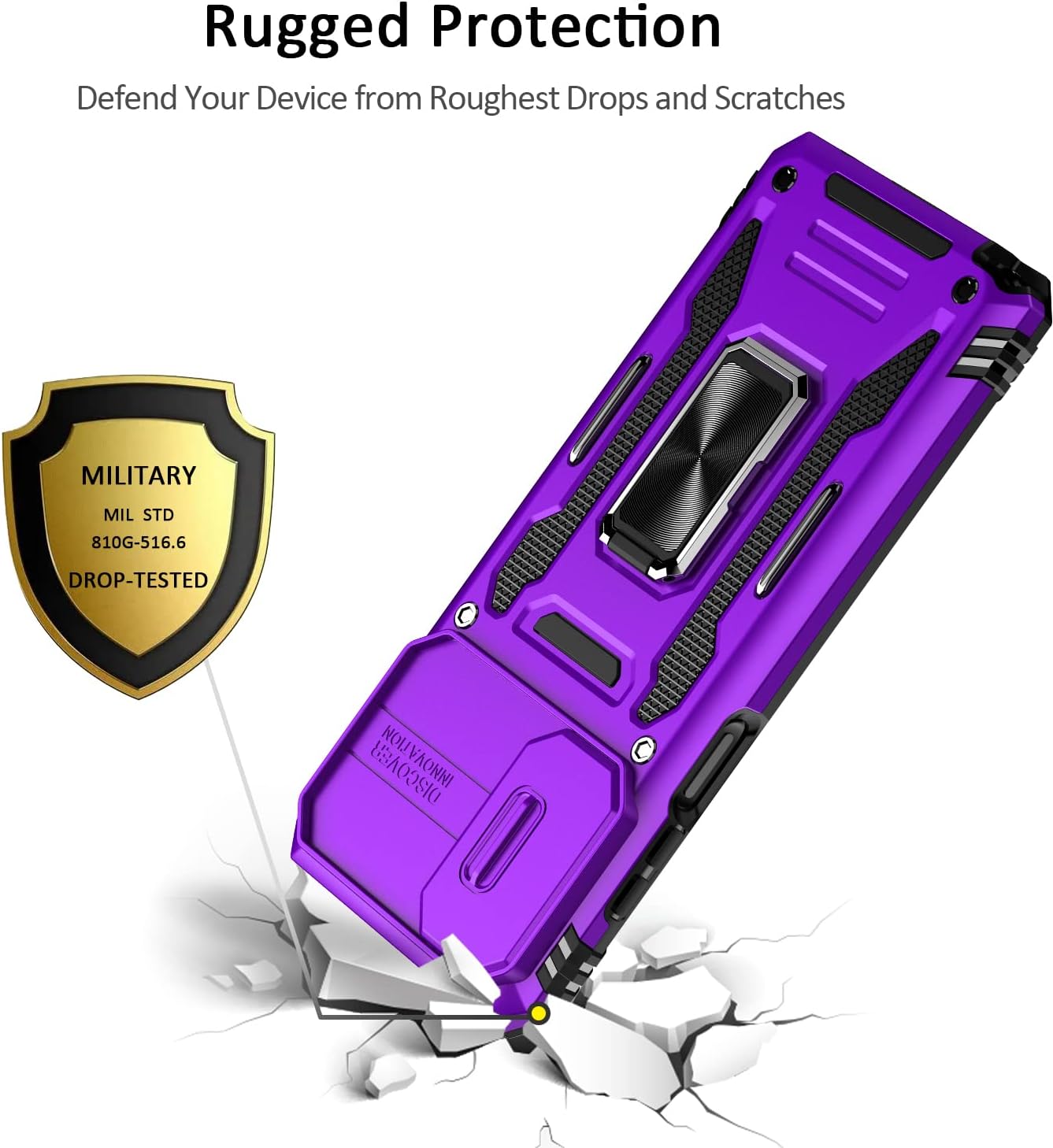 Nvollnoe Funda para Moto G Stylus 5G 2022 con funda deslizante para cámara de grado militar, resistente a prueba de caídas, duradera, resistente,