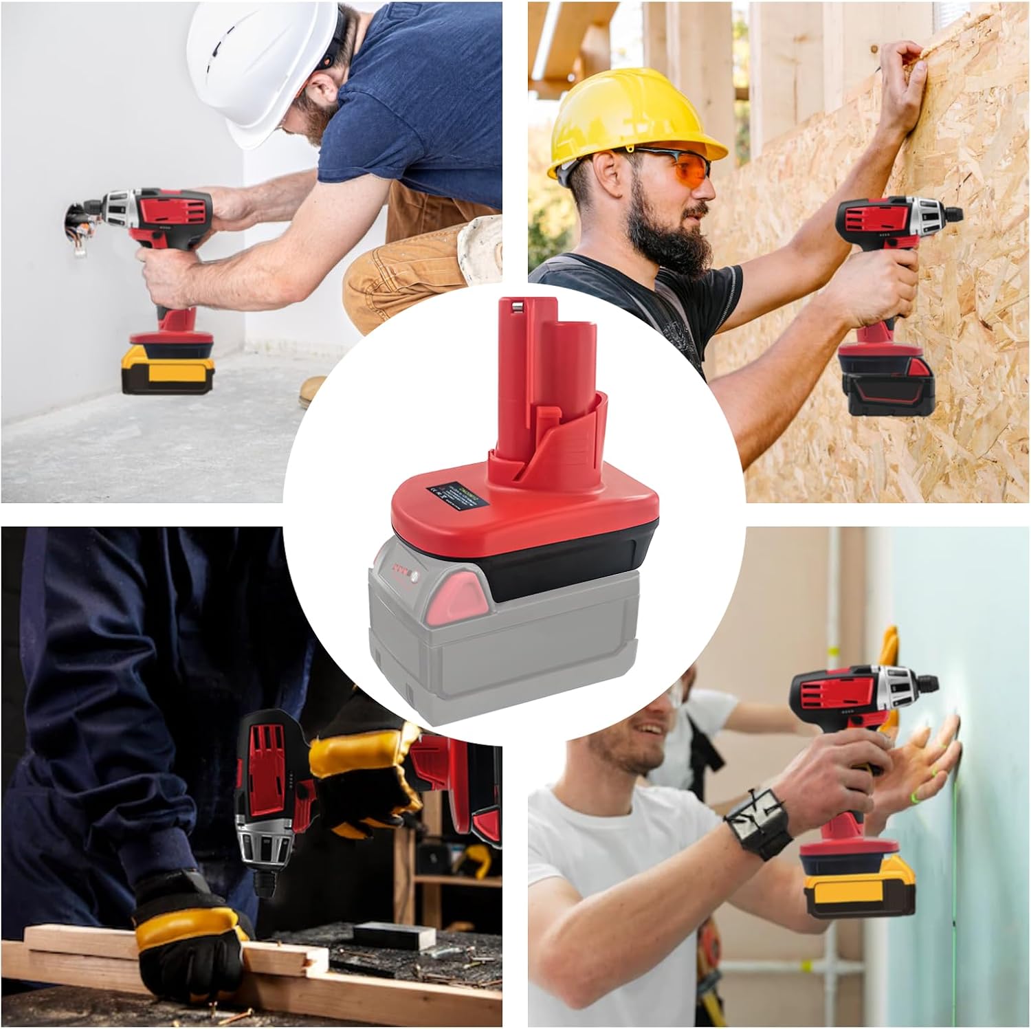 Adaptador de batería Milwaukee M18 a M12, para convertidor Milwaukee de 18 V a 12 V, convertidor para batería Milwaukee de 18 V a herramientas de