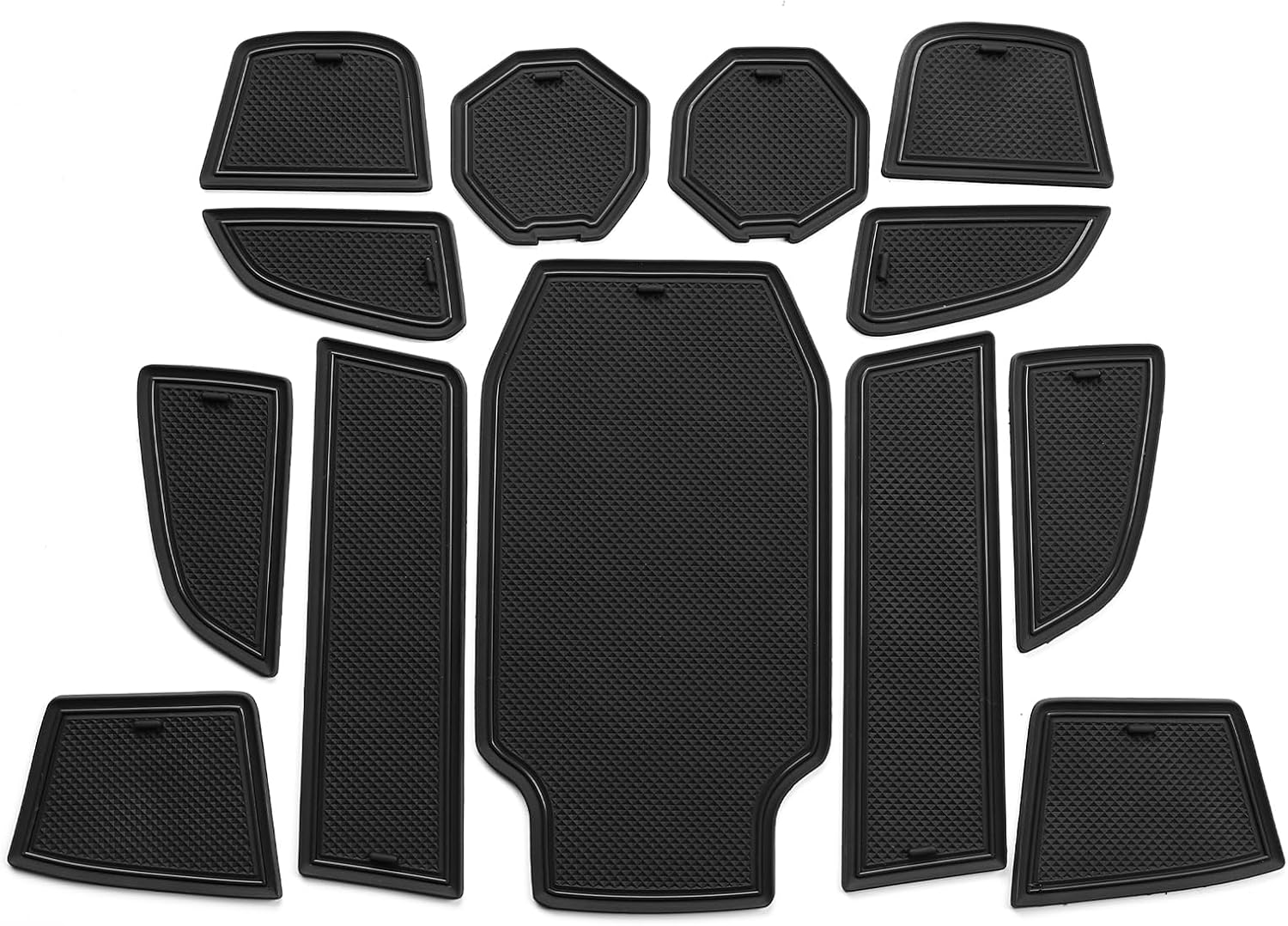 smabee Alfombrillas antideslizantes para ranura de puerta para automóvil, compatibles con Honda Accord 2024 2023, forros para consola central,