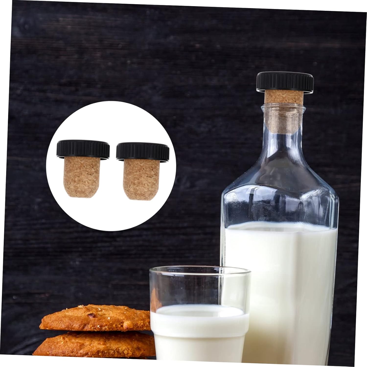UPKOCH Sellador al vacío de corcho para botellas de vidrio Sous Vide con tapas, bebidas a granel, corchos de vino, tapones de corcho a granel,