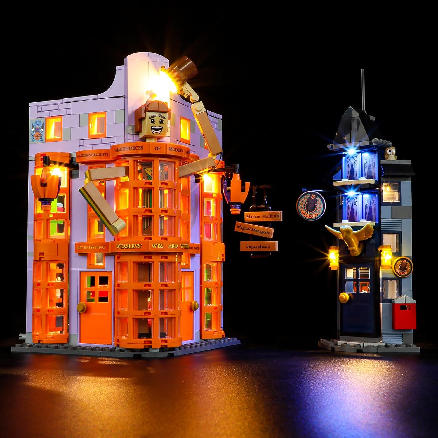 Kit de luces LED compatible con Lego Diagon Alley Weasleys’ Wizard Wheezes – Juego de iluminación para el juego de modelos 76422 (juego de modelos