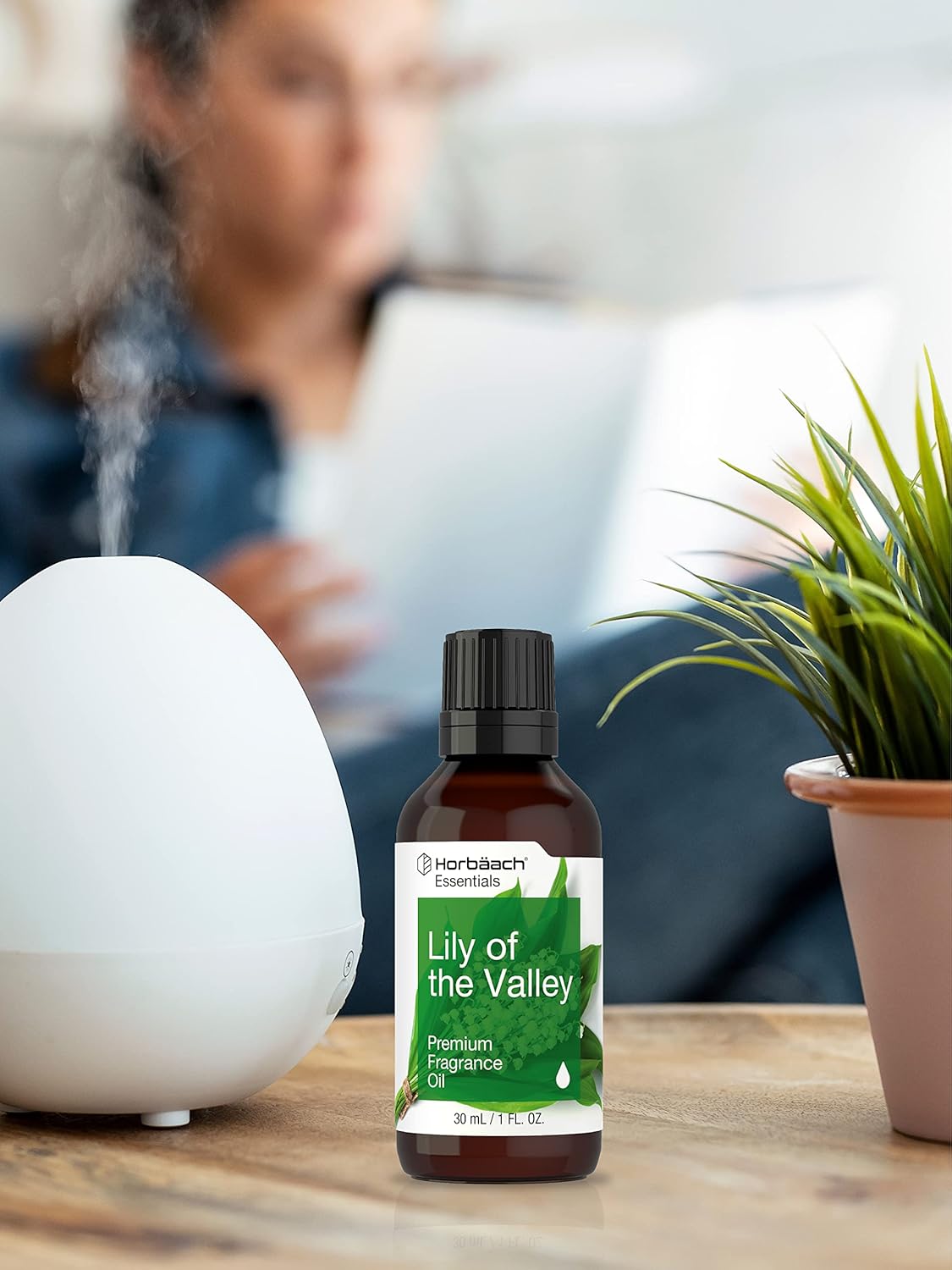 Horbäach Aceite de fragancia Lily of The Valley  1 onza líquida (1.0 fl oz)  Grado premium  para difusores, fabricación de velas y jabón, proyectos