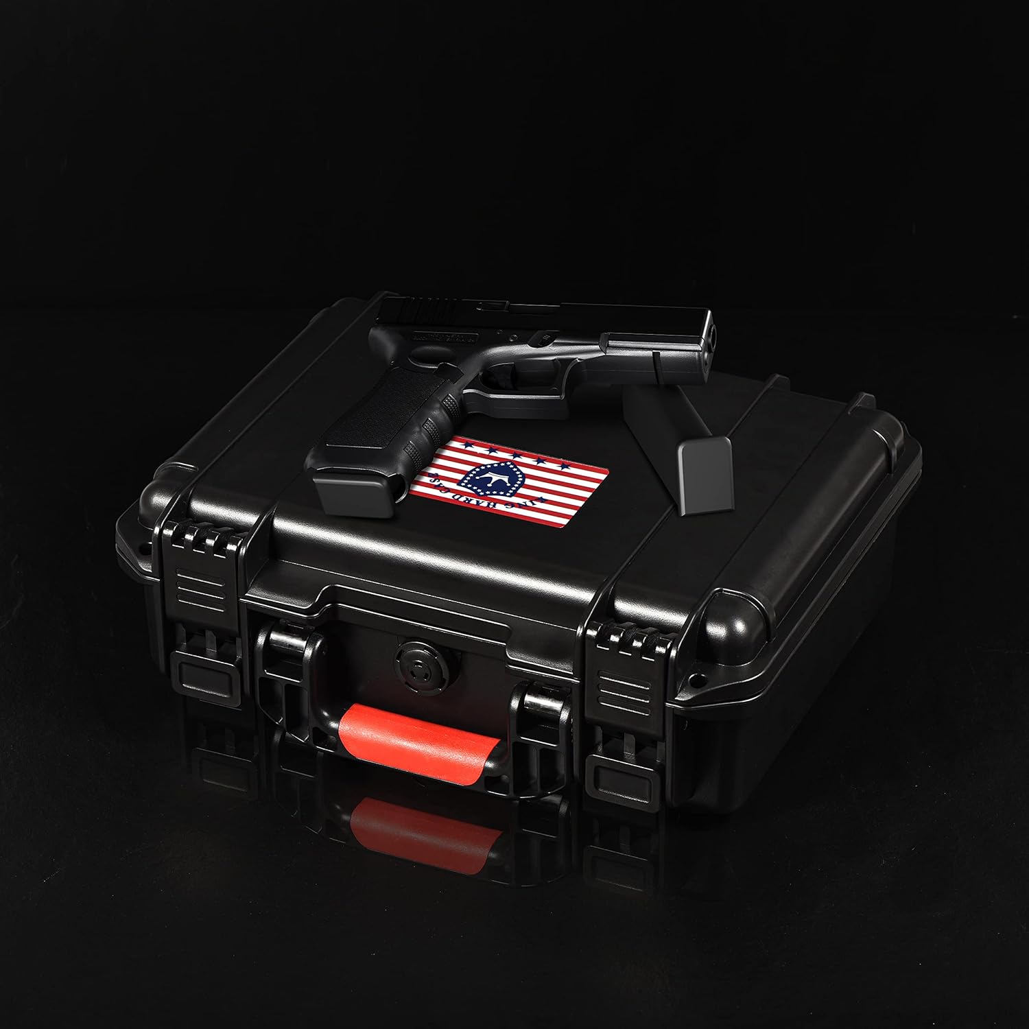 Kinghardcase Funda rígida táctica para pistola Glock, agua y golpes, carcasa rígida con espuma aprobada por la TSA para GLOCK