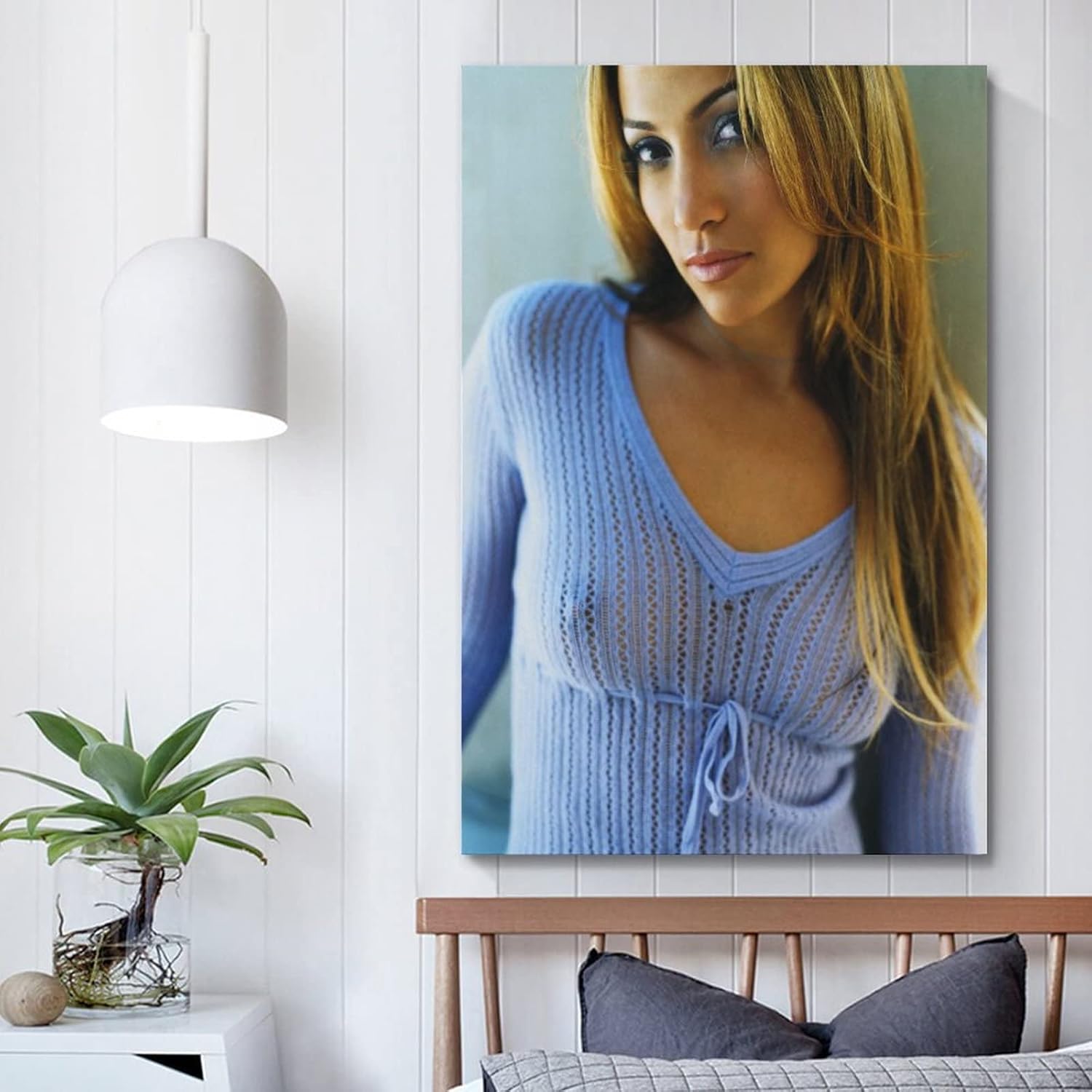 GSANEI Jennifer Lopez – Póster decorativo para pared, sala de estar, dormitorio, 24 x 36 pulgadas (23.6 x 35.4 in)