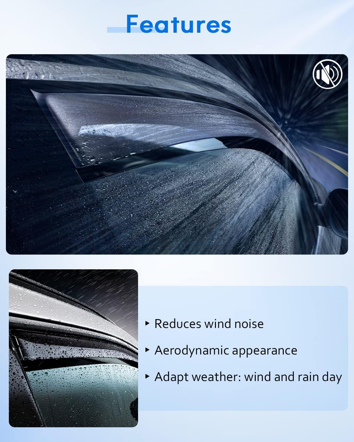 Deflector de ventana lateral, viseras de humo oscuro, protectores de lluvia, 4 piezas para Dodge 2002-2008 para Ram 1500