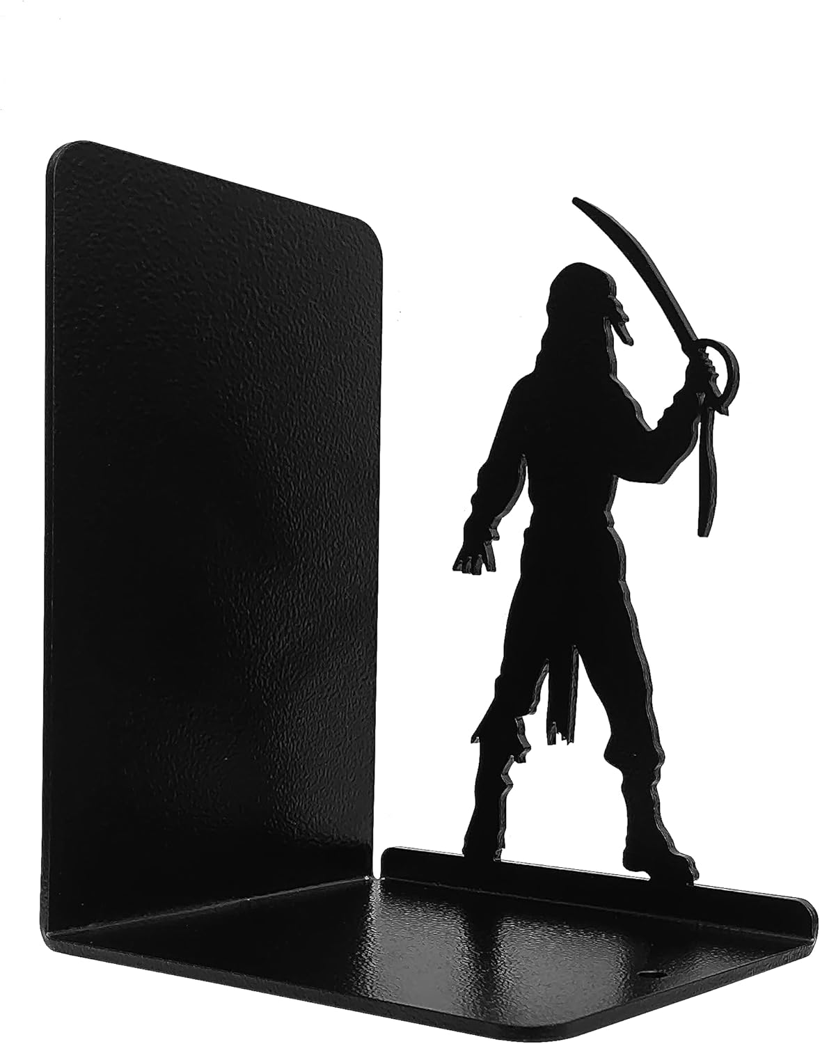 HeavenlyKraft Sujetalibros decorativos de metal para estantes, sujetalibros pirata, extremos de libros antideslizantes, tapón de libro para