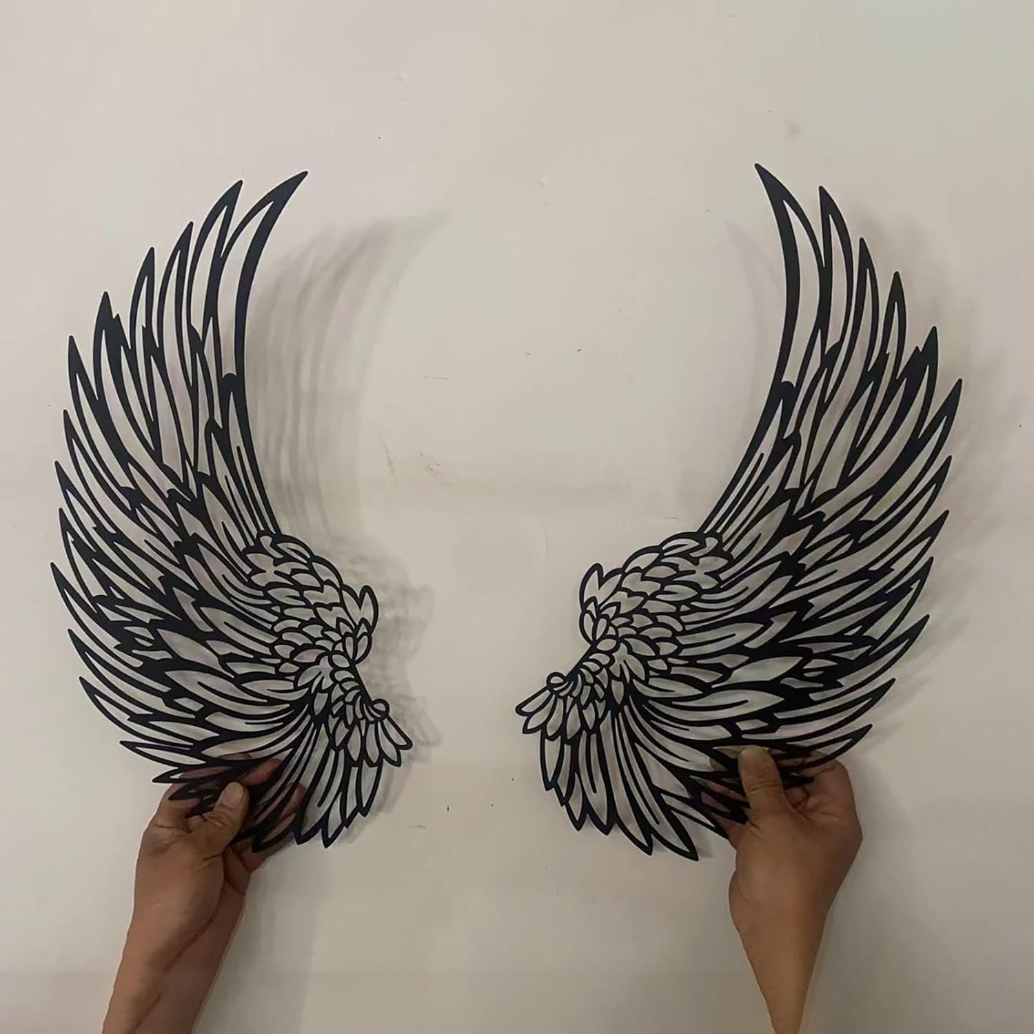 Adhesivos decorativos para pared, mural creativo, alas de ángel, para el hogar, TV, pintura de pared, removible con decoración para habitación de