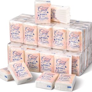 Paquetes de pañuelos de viaje cristianos de 3 capas con versículos de la Biblia, paquetes de viaje, pañuelos faciales pequeños, paquetes de pañuelos Paquetes de pañuelos de viaje cristianos de 3 capas con versículos de la Biblia, paquetes de viaje, pañuelos faciales pequeños, paquetes de pañuelos