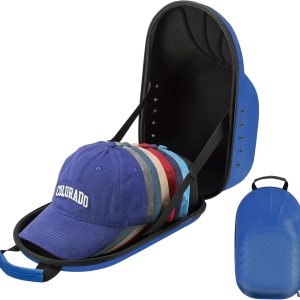 ProCase Estuche rígido de viaje para sombreros, bolsa de almacenamiento para 7-8 gorras de béisbol, organizador de sombreros con correa ajustable ProCase Estuche rígido de viaje para sombreros, bolsa de almacenamiento para 7-8 gorras de béisbol, organizador de sombreros con correa ajustable