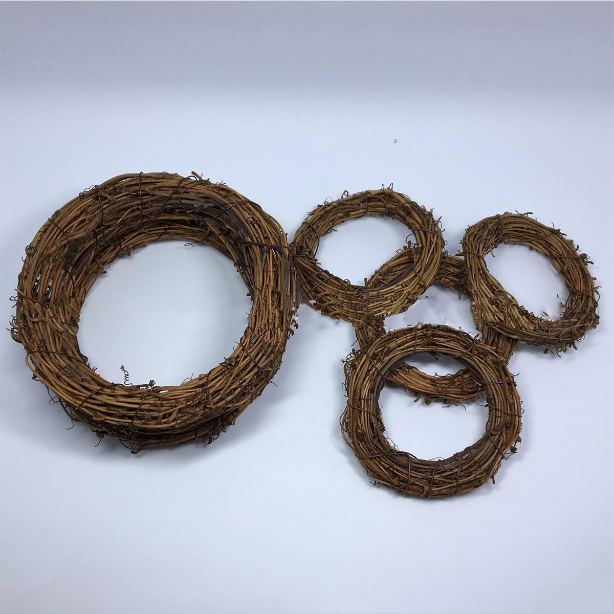 Corona de vid natural, corona rústica, base de manualidades para corona de Navidad, guirnalda de puerta, decoración del hogar, regalo, decoración