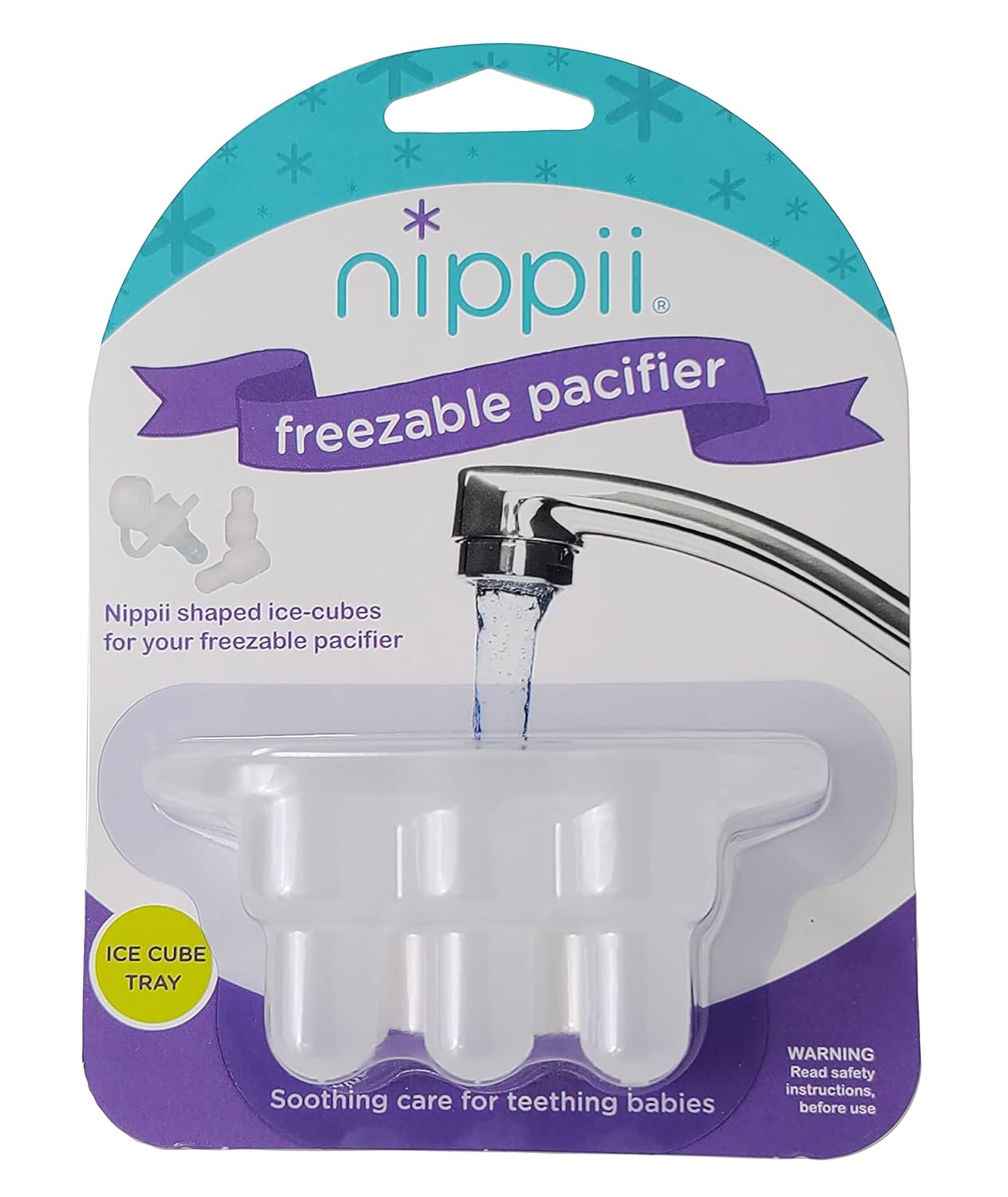 Bandeja de cubitos de hielo para chupete de dentición congelable para chupete original Nippii
