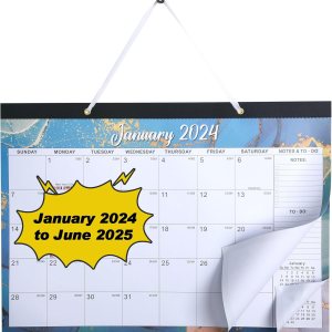 Calendario de pared 2024-2025 Calendario grande de escritorio 2024 con lista de tareas, calendario de escritorio de 18 meses  calendario de pared, Calendario de pared 2024-2025 Calendario grande de escritorio 2024 con lista de tareas, calendario de escritorio de 18 meses  calendario de pared,
