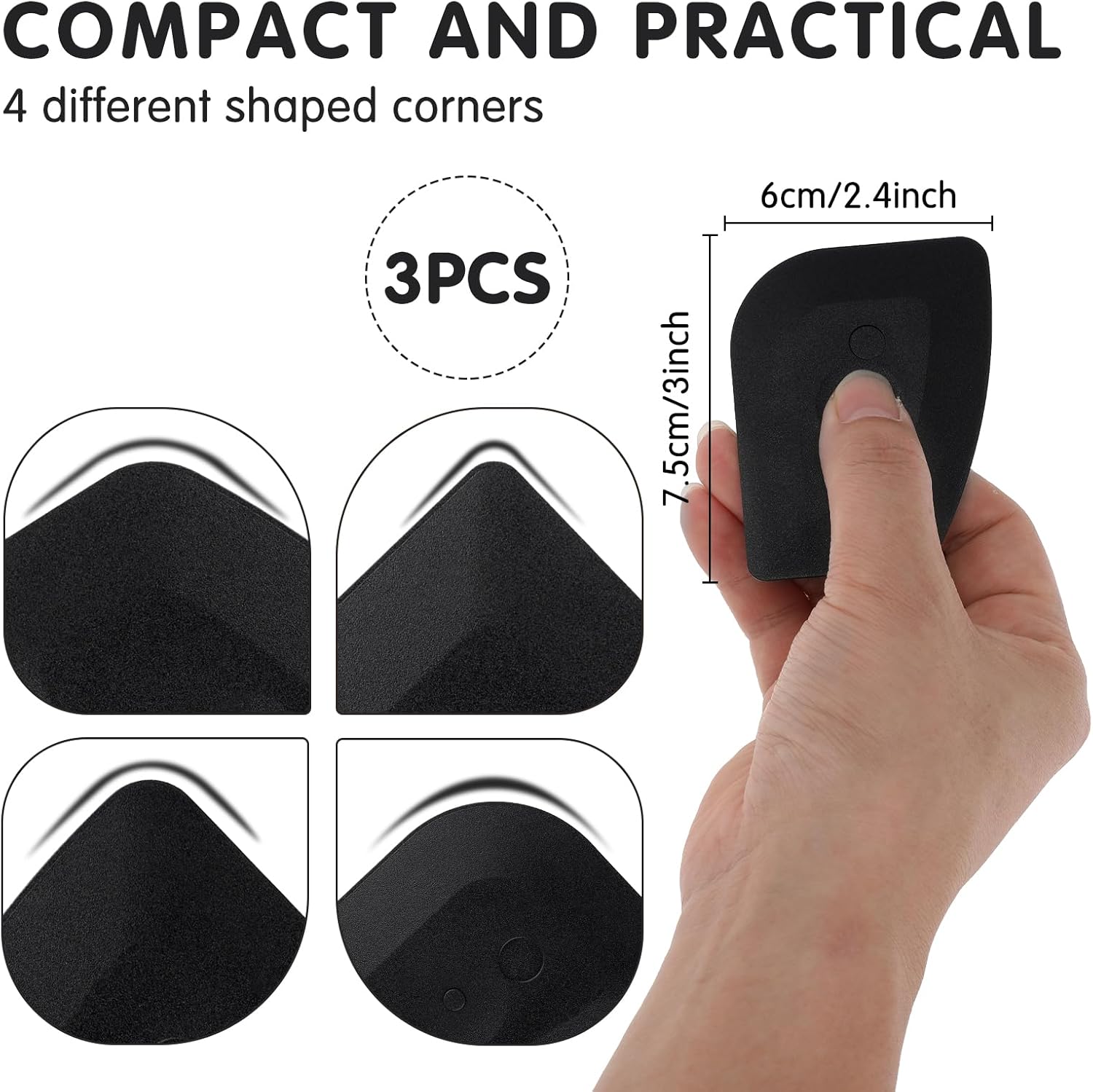 3 piezas de rascador de platos, raspador de plástico para ollas, raspador de cocina, sartén de hierro fundido, herramienta de raspador para limpieza