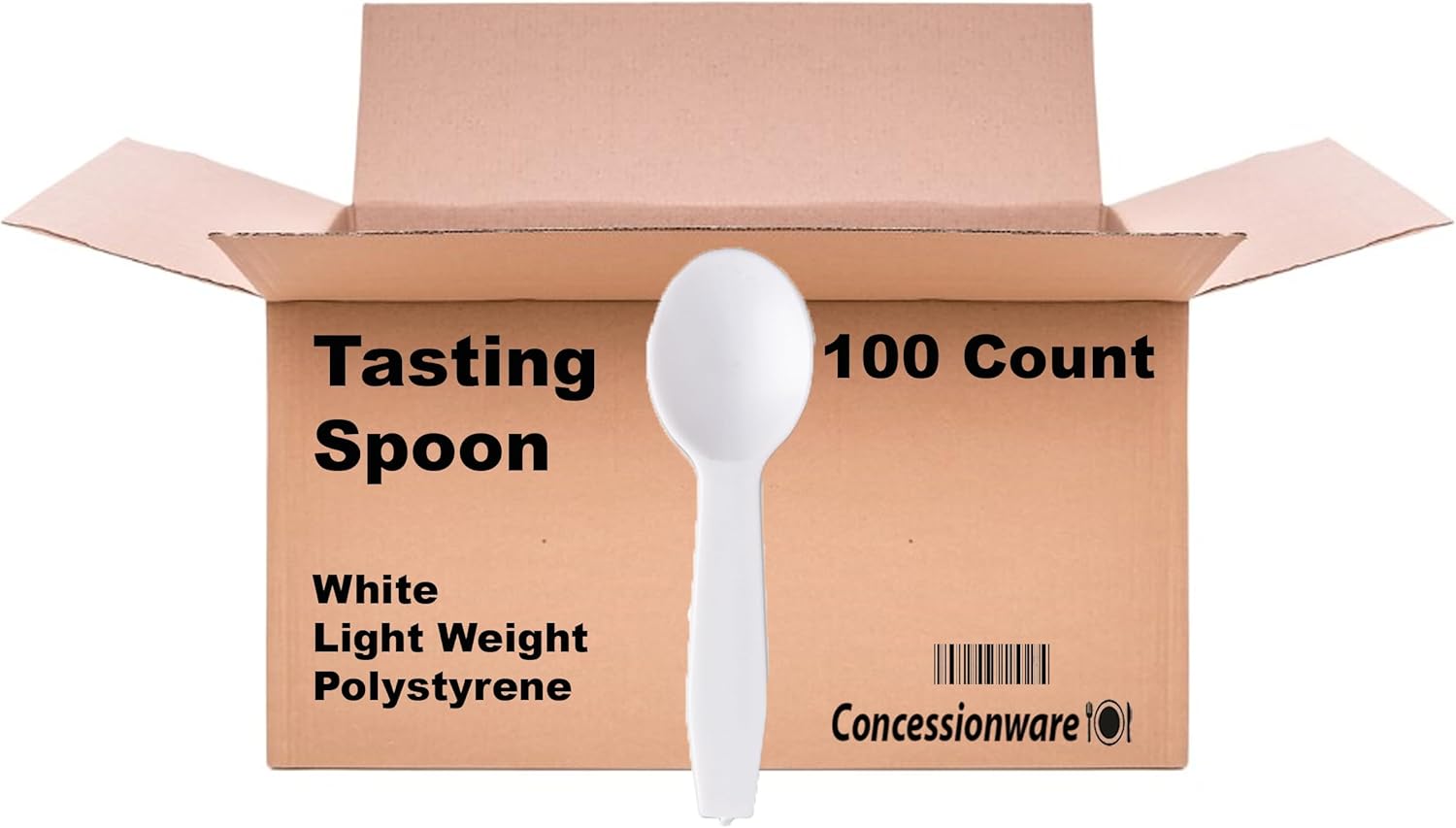Concessionware 100 unidades Cuchara de degustación desechable de 3 pulgadas
