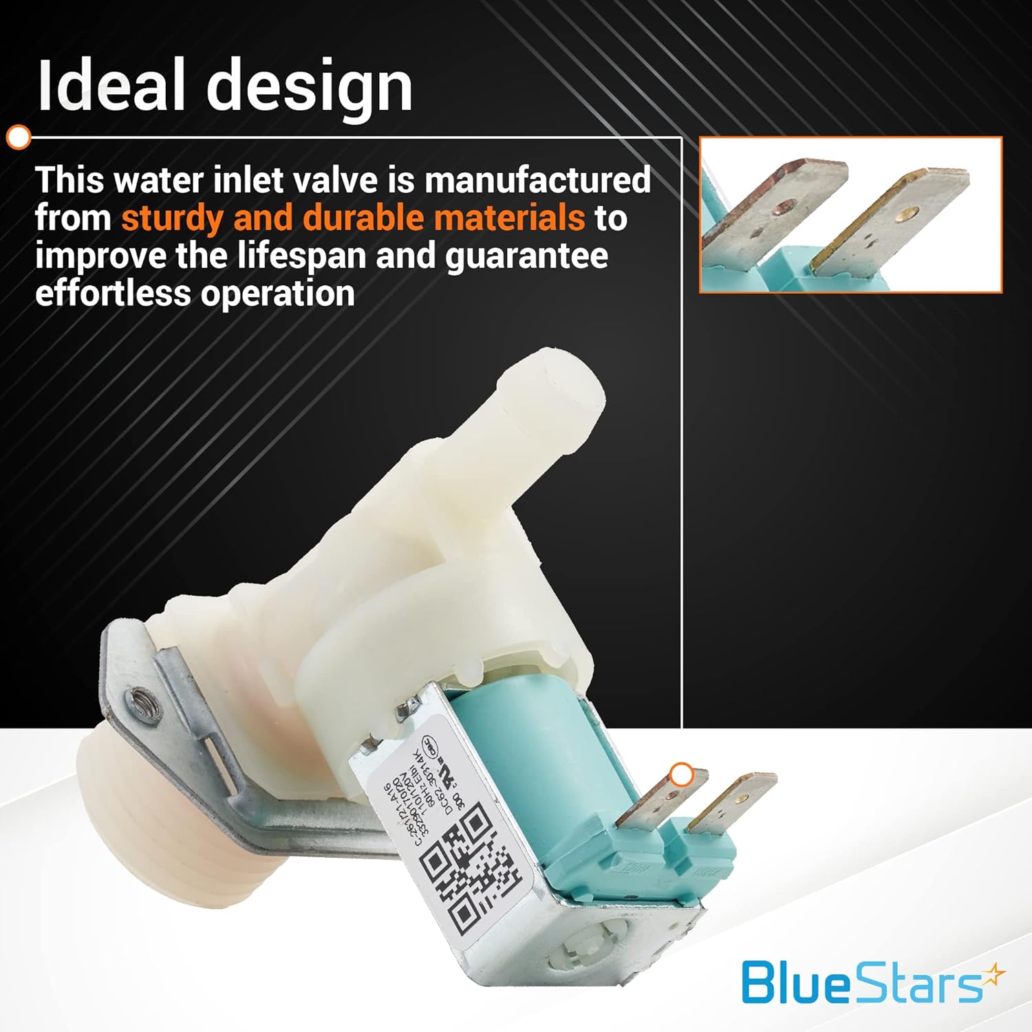 BlueStars Juego de válvulas de agua fría y caliente DC62-30312J y DC62-30314K mejoradas DC62-30314K  Ajuste exacto para lavadoras Kenmore Samsung