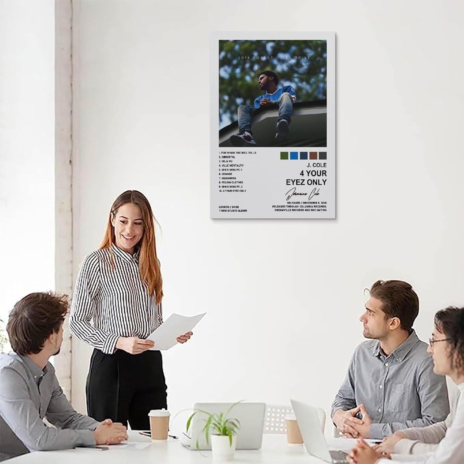 JINUS J Posters Cole Forest Hills Drive – Póster decorativo para pared, póster de pared e impresión artística moderna para dormitorio, decoración de