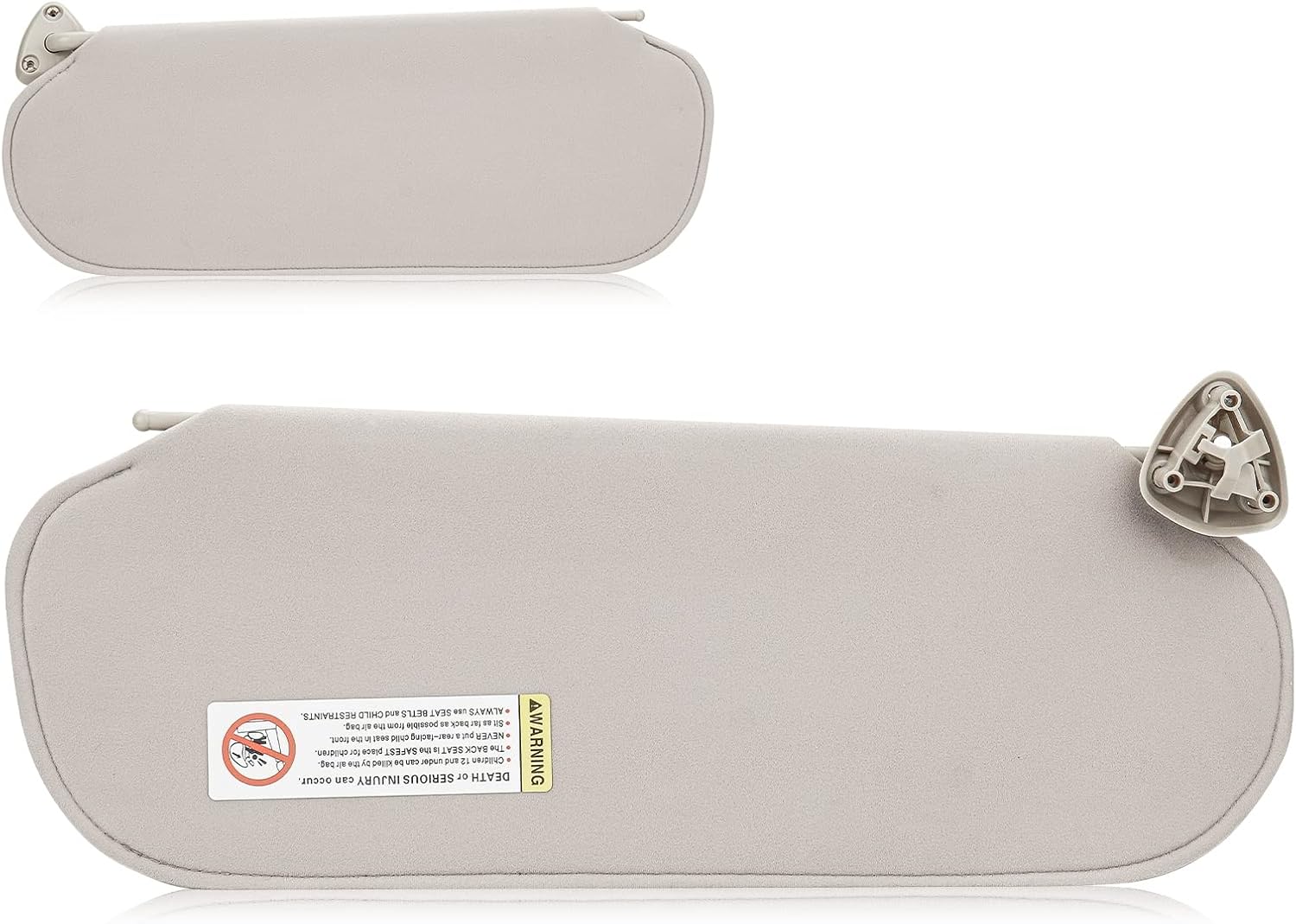 Visera solar para Chevy Express y GMC Savana 1500 2500 3500 4500 1999-2019, lado izquierdo del conductor, repuesto de parasol gris beige 84054688