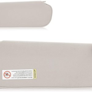 Visera solar para Chevy Express y GMC Savana 1500 2500 3500 4500 1999-2019, lado izquierdo del conductor, repuesto de parasol gris beige 84054688 Visera solar para Chevy Express y GMC Savana 1500 2500 3500 4500 1999-2019, lado izquierdo del conductor, repuesto de parasol gris beige 84054688