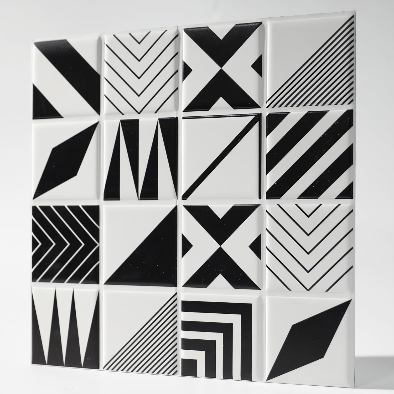 10 hojas de materiales duros para despegar y pegar, azulejos de PVC, paneles de pared 3D para sala de estar, baño, 11.6 x 11.6 pulgadas