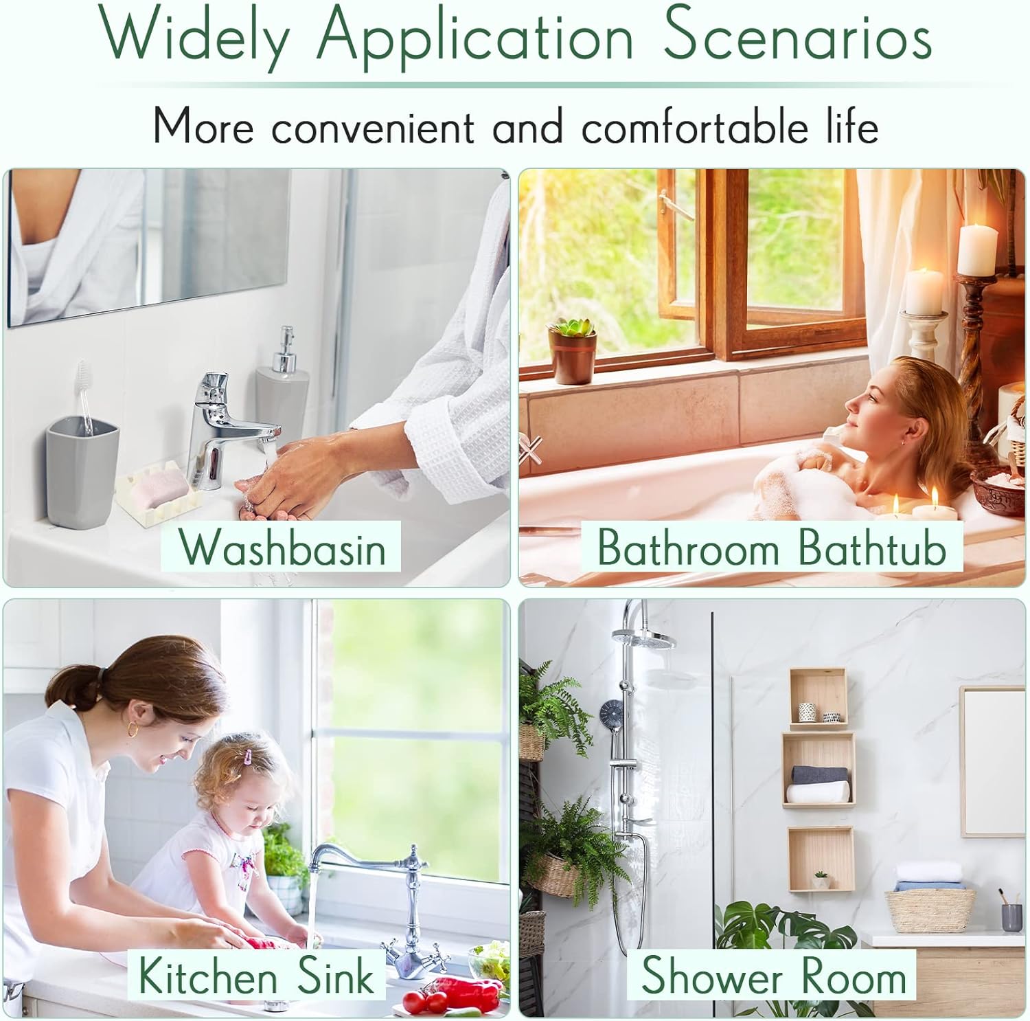Jabonera de silicona autodrenante, jabonera para ducha, cascada, bandeja con protector de jabón de drenaje para accesorios de cocina y baño (negro,