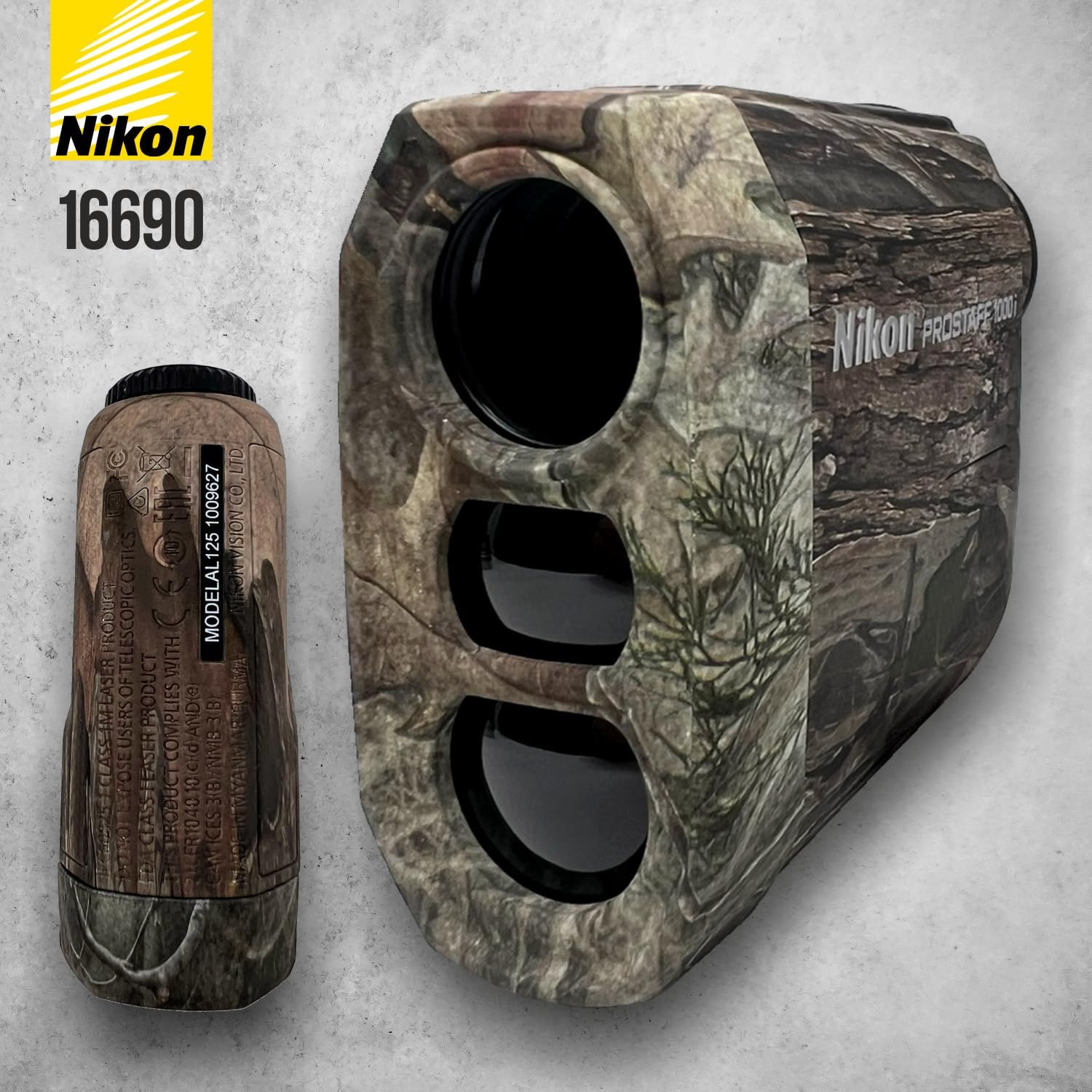 Nikon Telémetro láser PROSTAFF 1000i TrueTimber Kanati – Camo con paquete Wearable4U