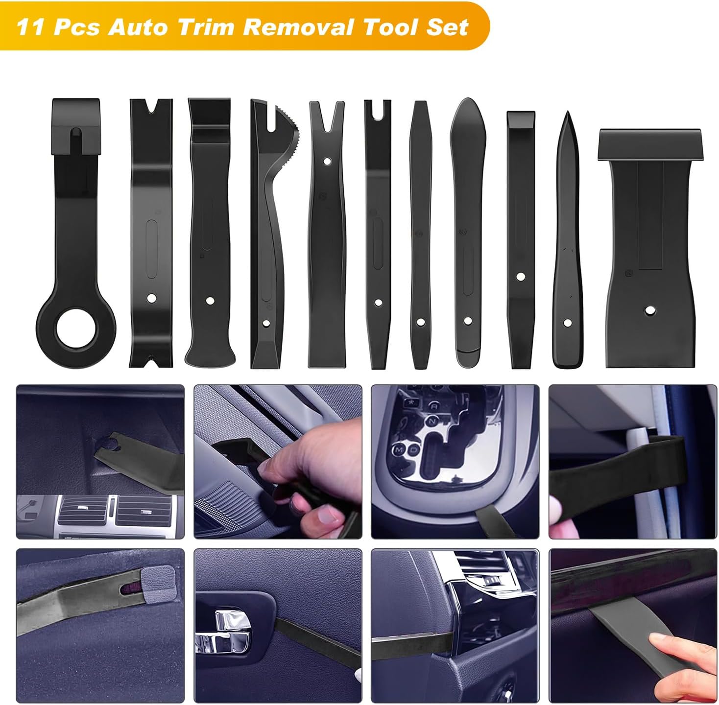GOOACC Herramienta de extracción de molduras de 40 piezas, herramienta de extracción de terminales automáticos, alicates de clip automático, kit de