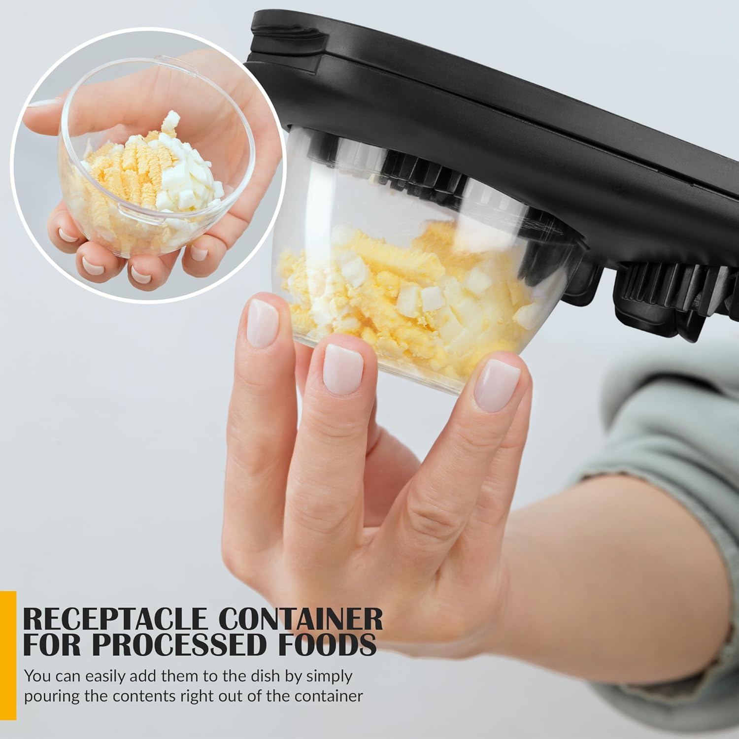 CraftyCrocodile Cortador de huevos duros para huevos duros, 3 modos de rebanada, práctico cortador de huevos de acero inoxidable resistente,