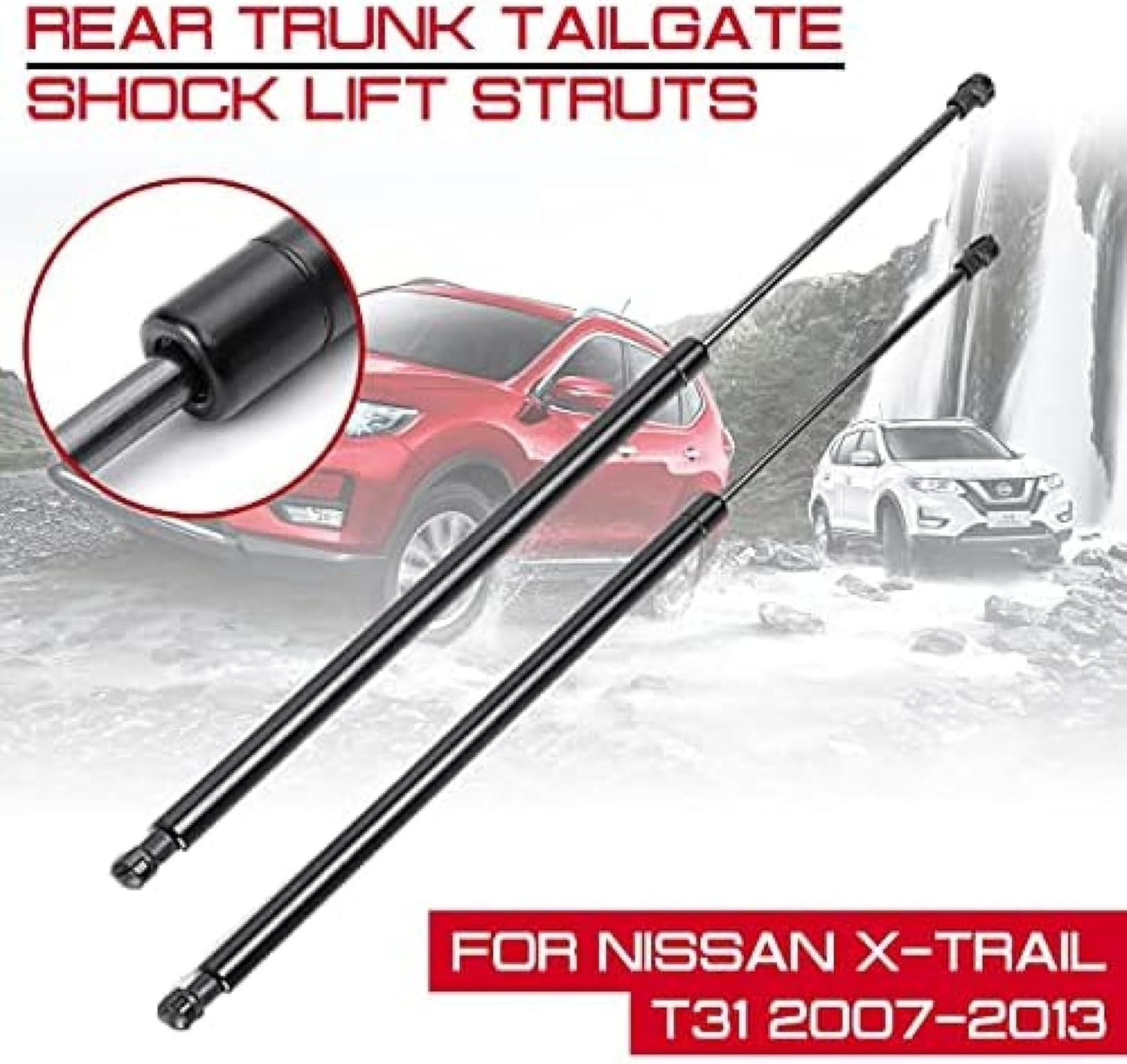 Soporte de elevación para maletero de maletero para maletero de portón trasero, para Nissan X-Trail T31 2007 2008 2009 2010-2013 Escotilla trasera