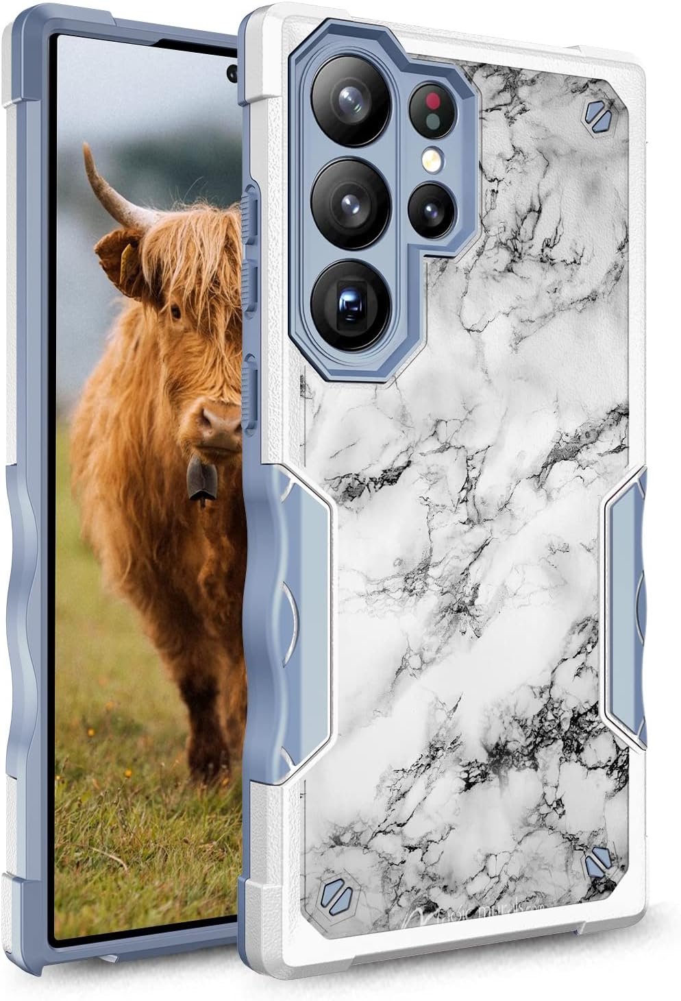 Rosebono Funda compatible con Samsung Galaxy S23 Ultra, diseño gráfico híbrido de doble capa, resistente protección para Samsung Galaxy S23 Ultra